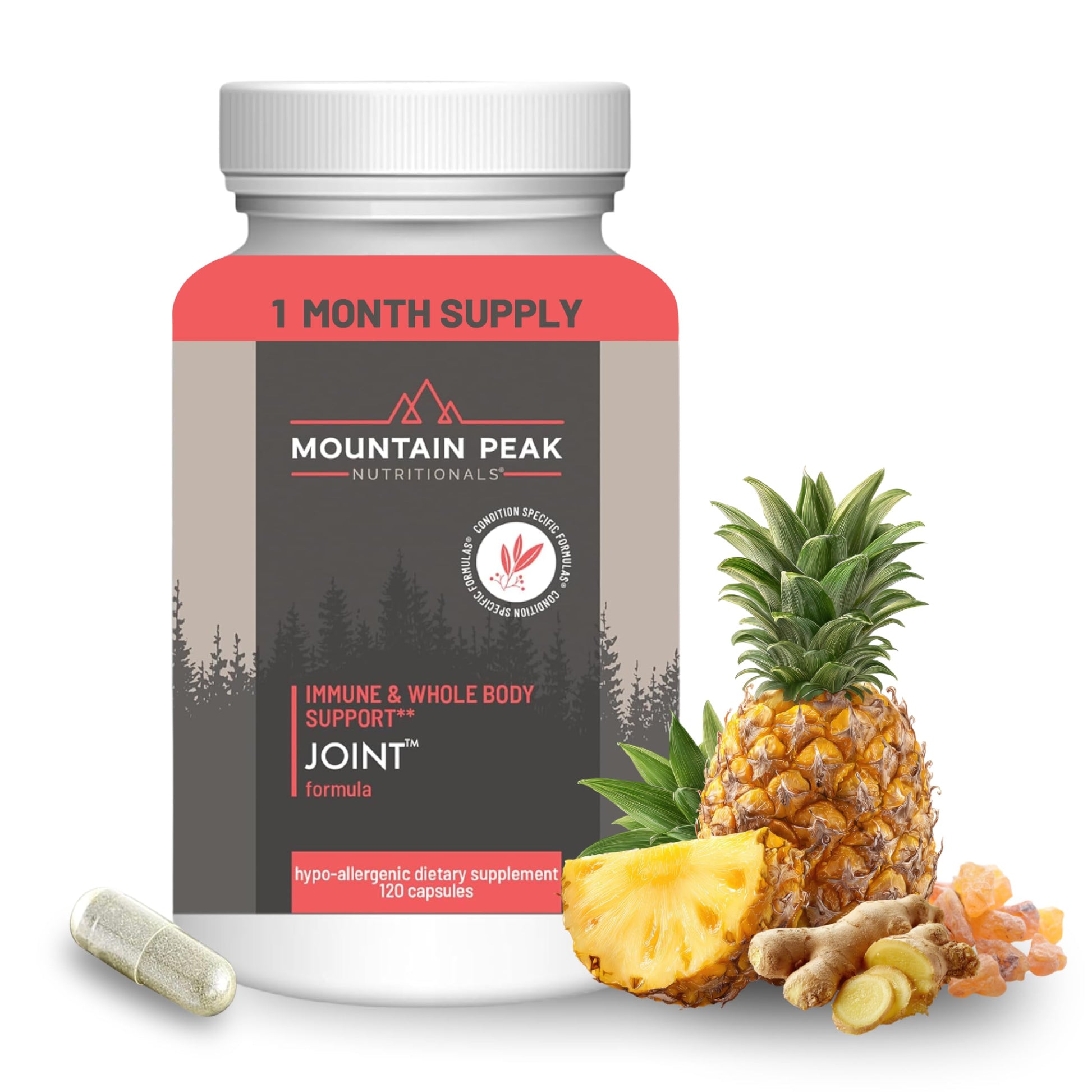 Mountain Peak Nutritionals Joint Formula - Joint Support Supplement with Glucosamine, Boswellia & Vitamin C, 120 Capsules