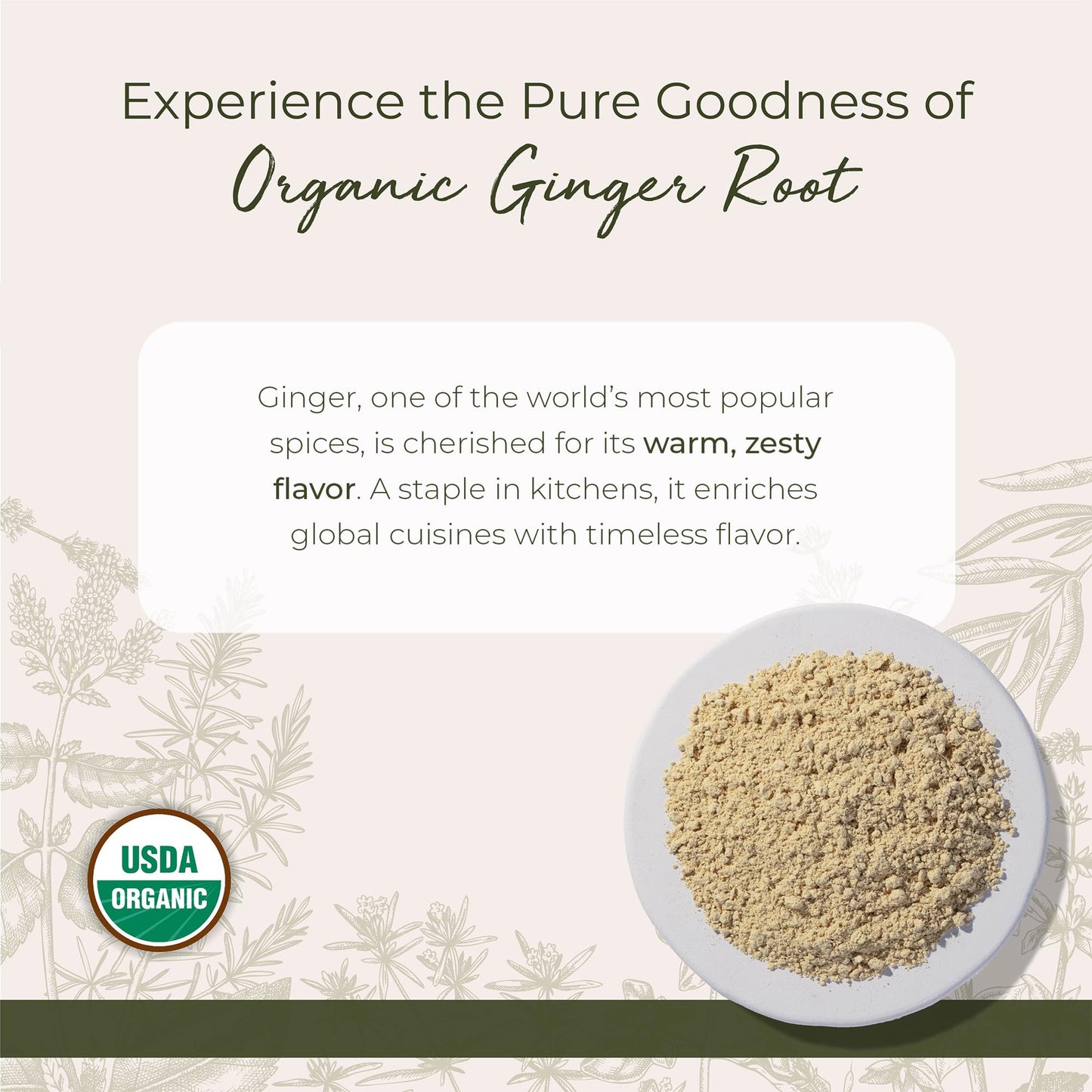 Starwest Botanicals Organic Ginger Root Powder 16 oz