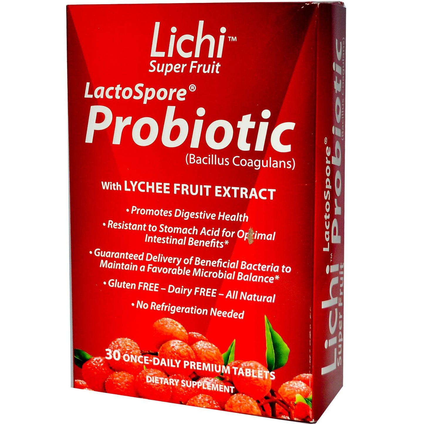 Lichi Super Fruit LactoSpore Probiotic (Bacillus Coagulans) Tablet, 30 Tablets