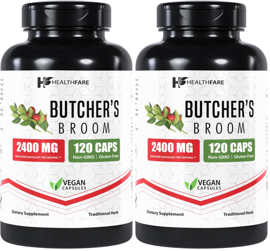 Healthfare Butcher’s Broom Capsules, 240 Veg Capsules