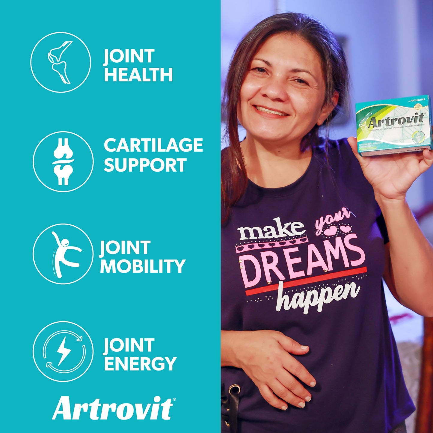Artrovit Chondroitin with Hyaluronic Acid and Collagen Capsules, 30 Count