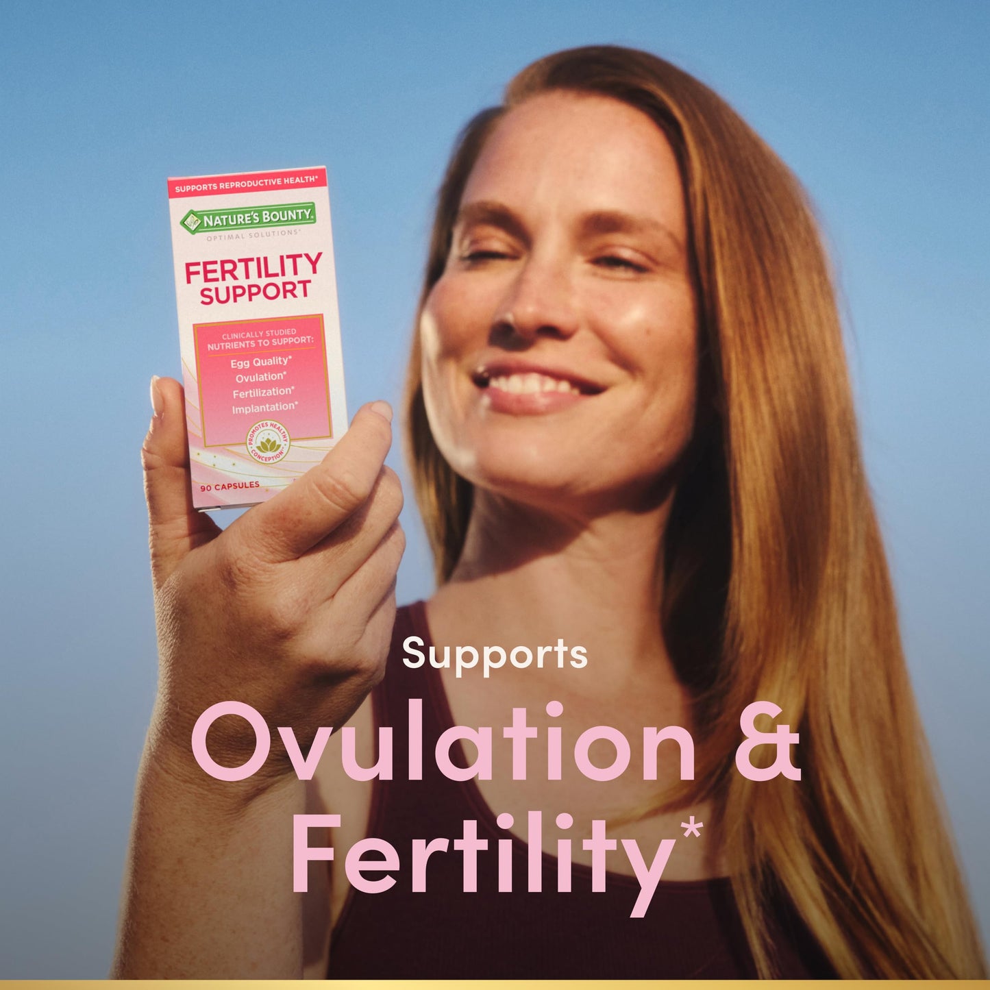 Nature's Bounty Optimal Solutions Fertility Support Capsules 90 Count