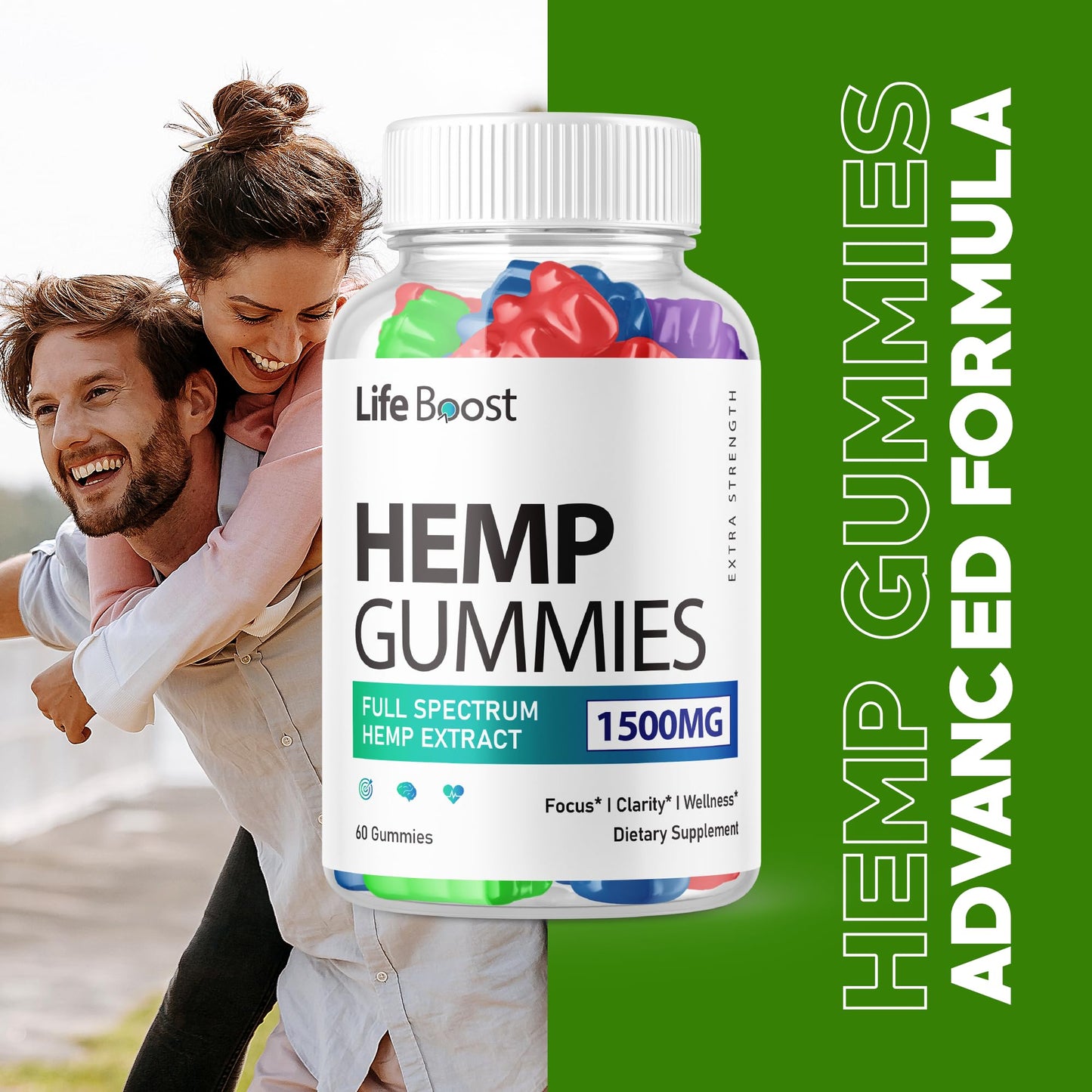 Purvia Life Boost Hemp Gummies 300 Gummies