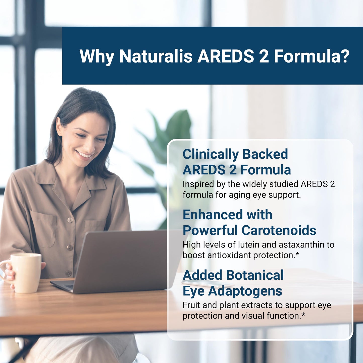 Naturalis Areds2 Clinically Based Eye Supplement Softgels 120 Count
