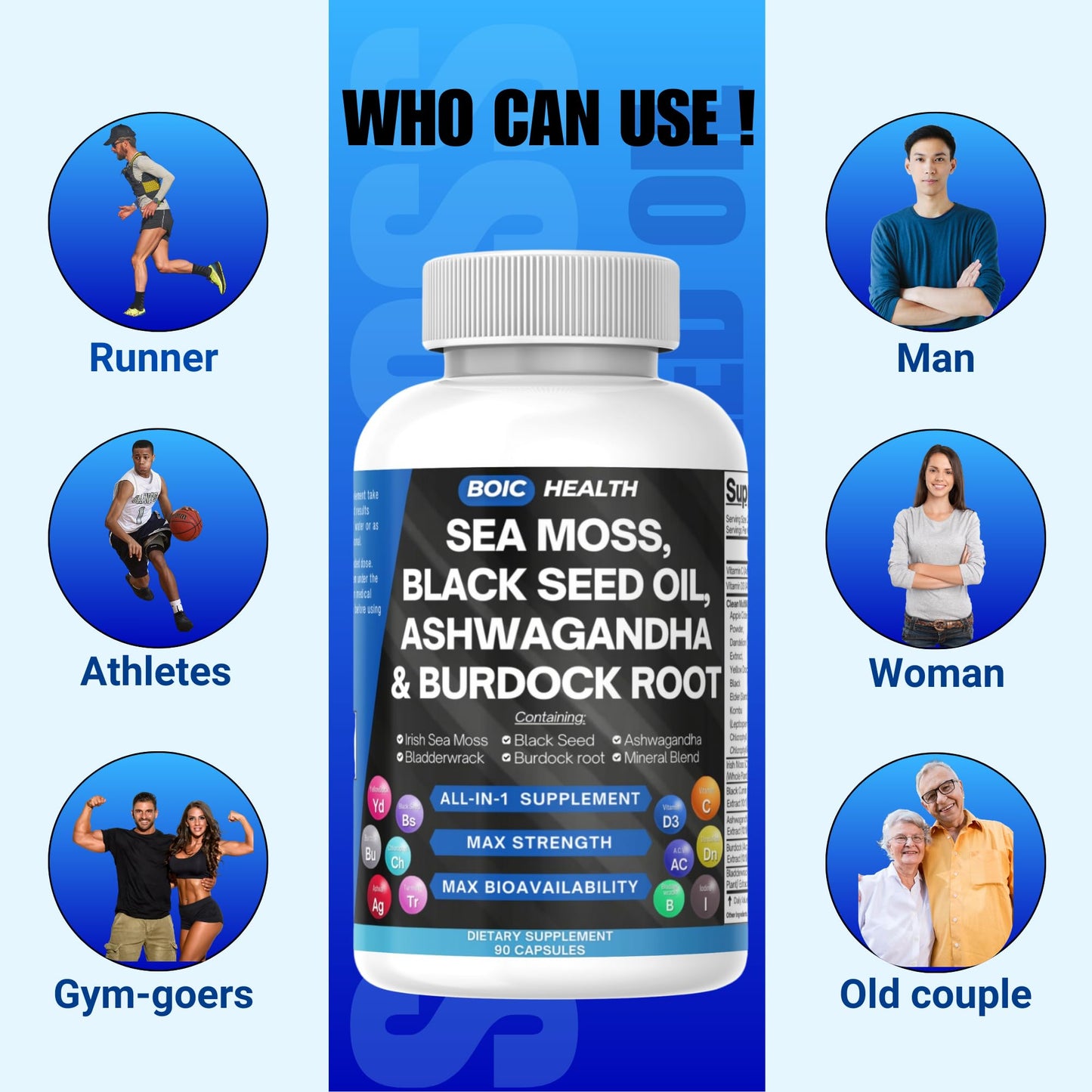 BOIC Sea Moss Capsules 90 Capsules
