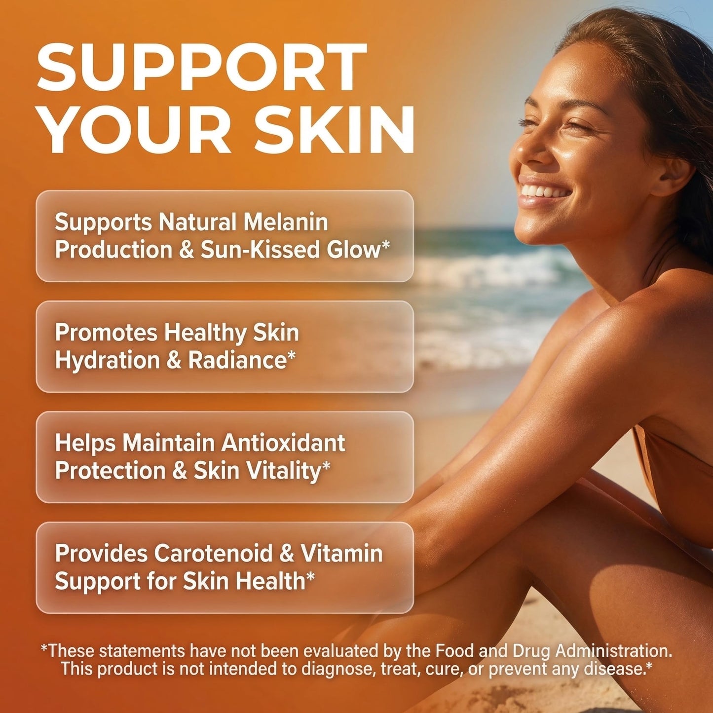 Clean Nutraceuticals Solar Skin Astaxanthin Tanning Supplement Capsules, 90 Capsules