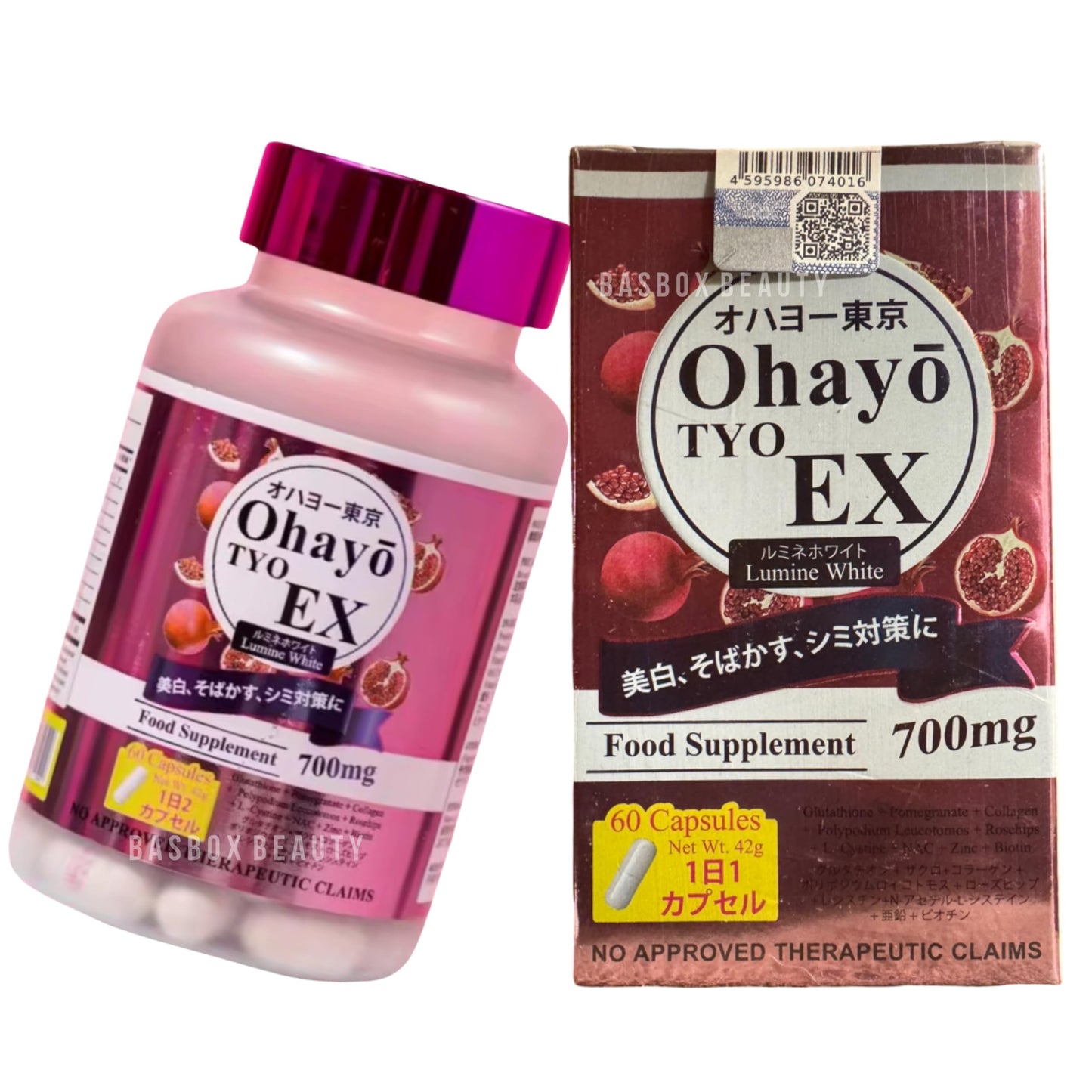 Generic OhayoTYO EX Lumine White Glutathione 700mg 60 Capsules