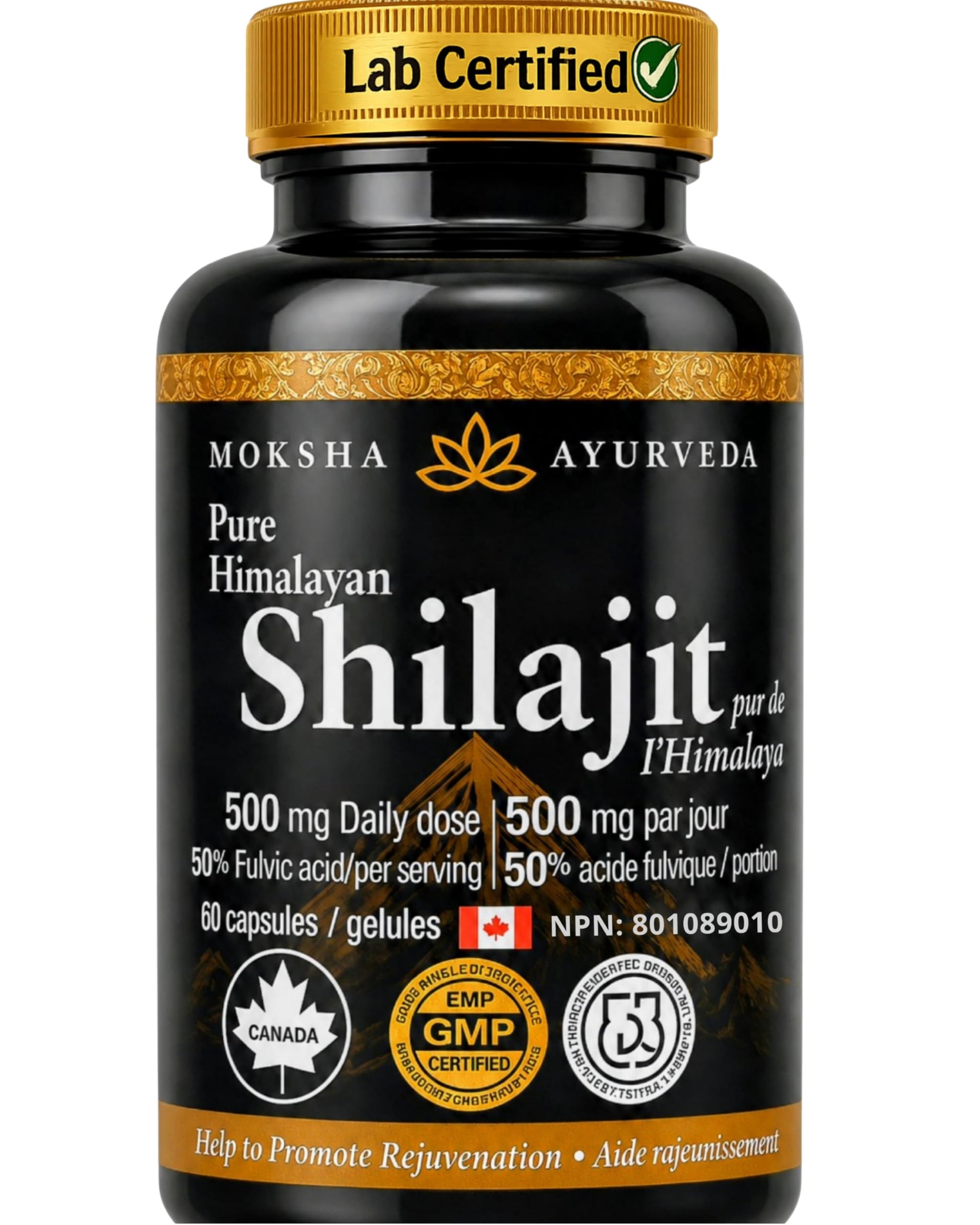 Greystone Tea Natural Testosterone Support Shilajit Ultra Gold 60 Capsules
