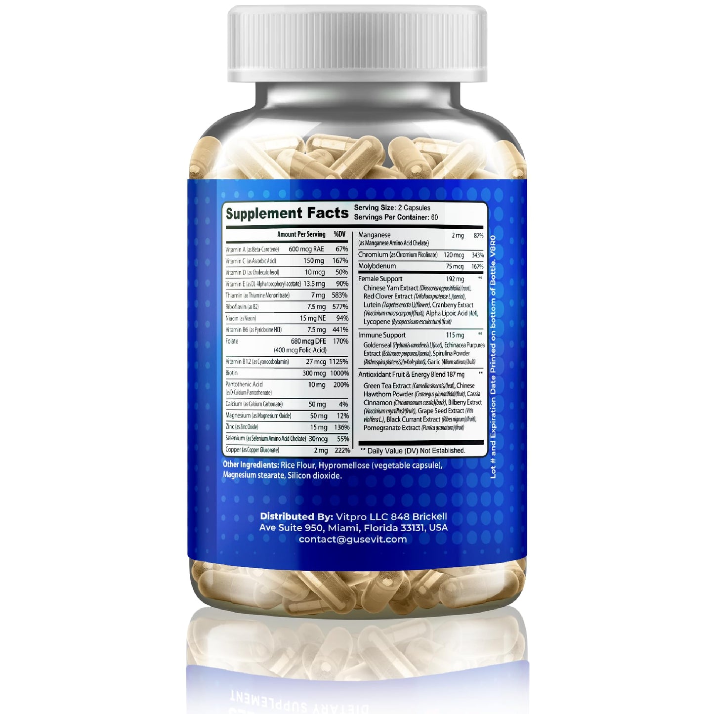 Gusevit 37-in-1 Women's Multivitamin Capsule, 120 Count