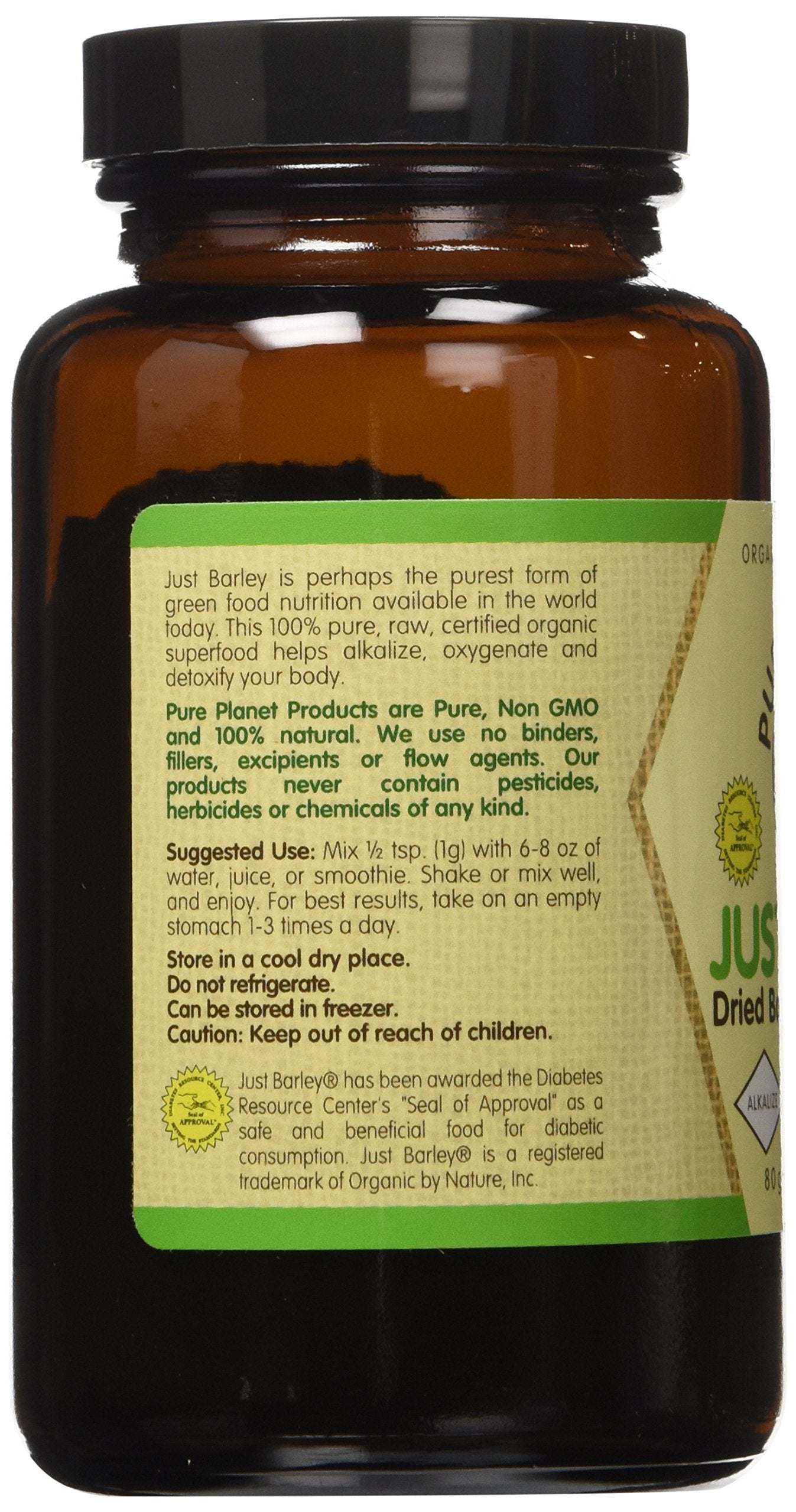 Pure Planet Just Barley Organic Powder, Pack of 2