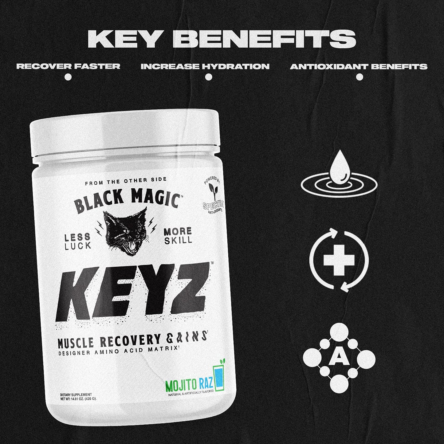 Black Magic Keyz Amino Acid Matrix Powder 14.82 oz