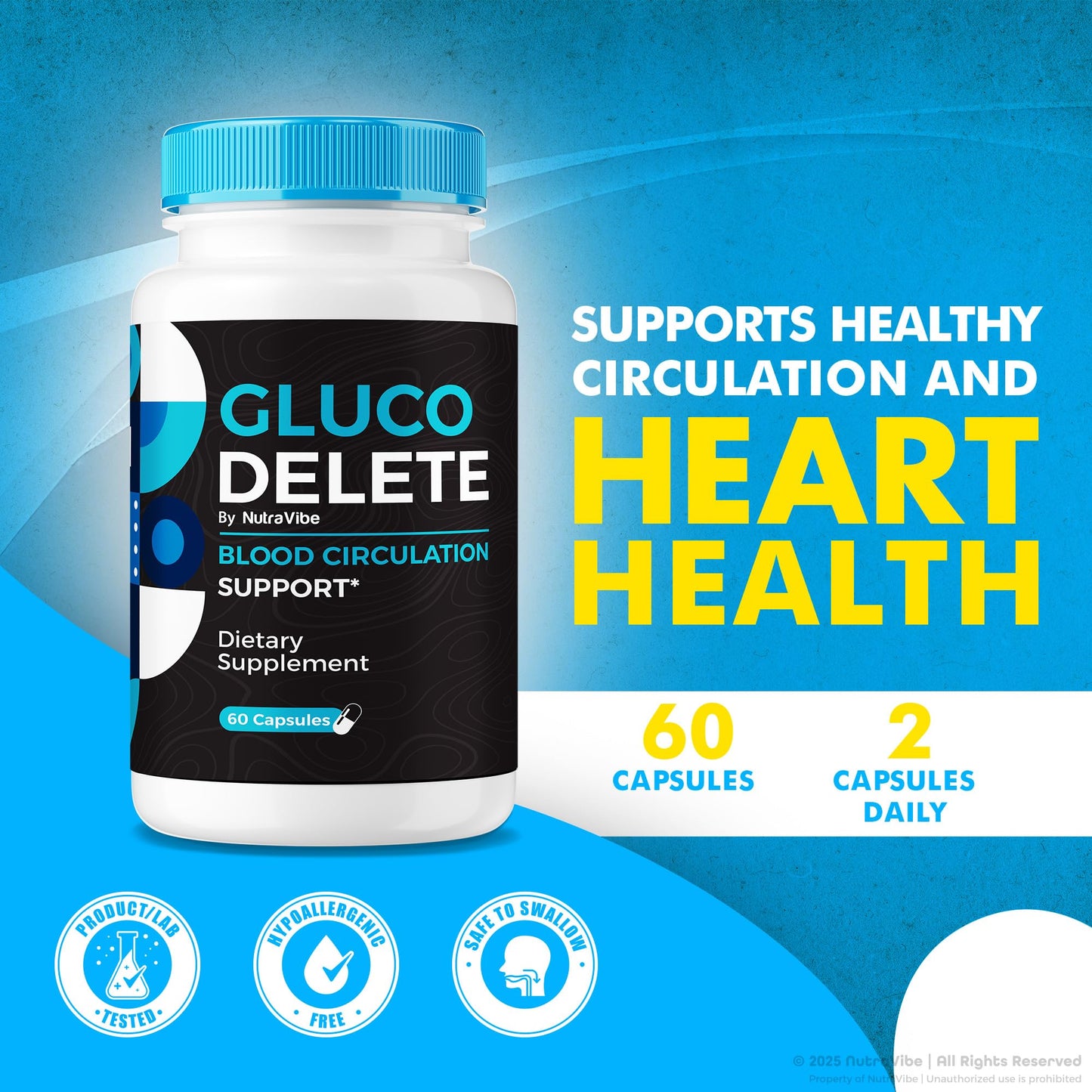 NutraVibe Gluco Delete Capsule, 120 Capsules