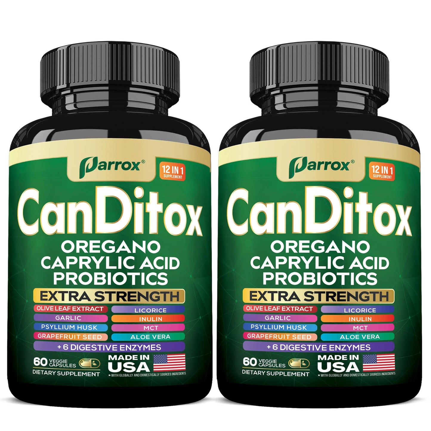 Parrox Canditox Cleanse Capsules, 120 Capsules