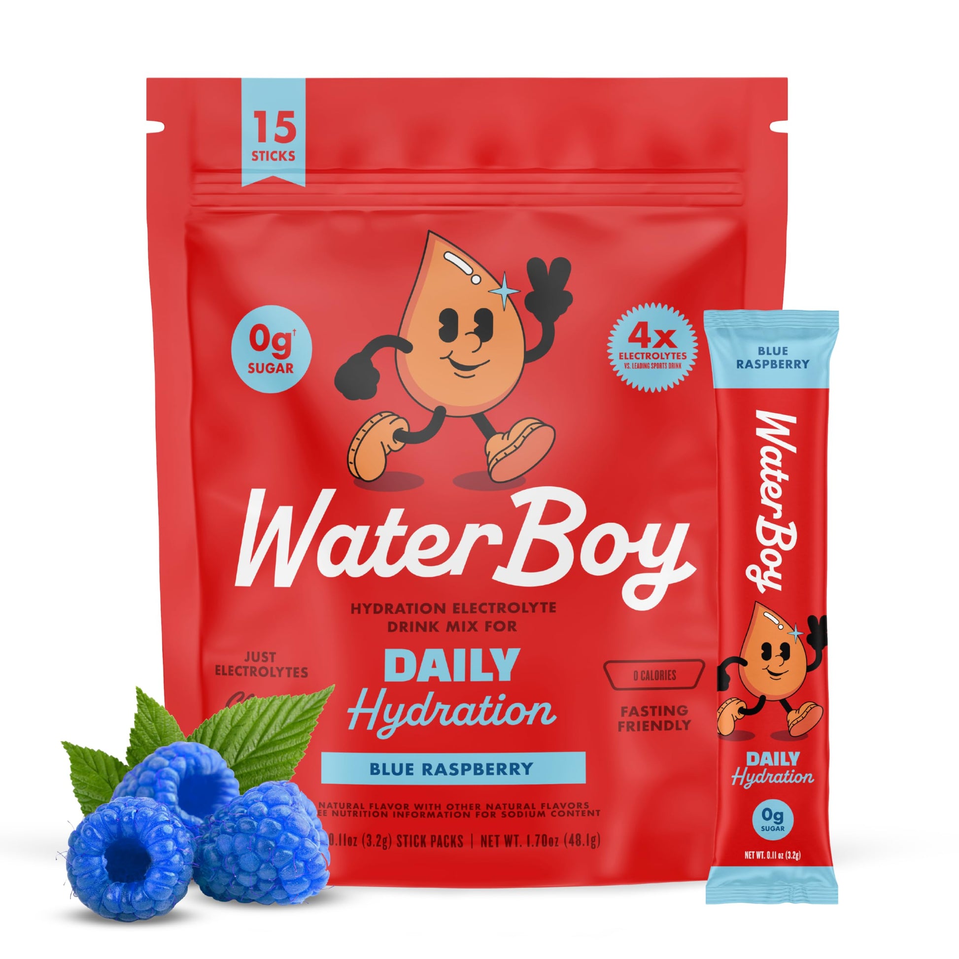 Waterboy Daily Hydration Electrolytes Powder 1.75 oz