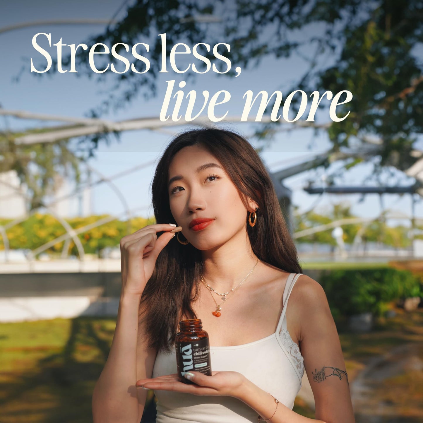 HUA Wellness Stress Support Adaptogens Capsules, 60 Capsules