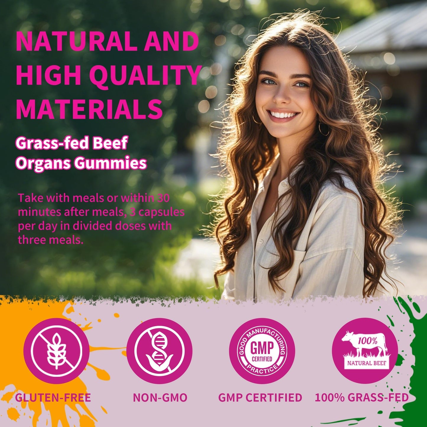 Well&Whole Beef Organ Supplement for Women Gummy 90 Count