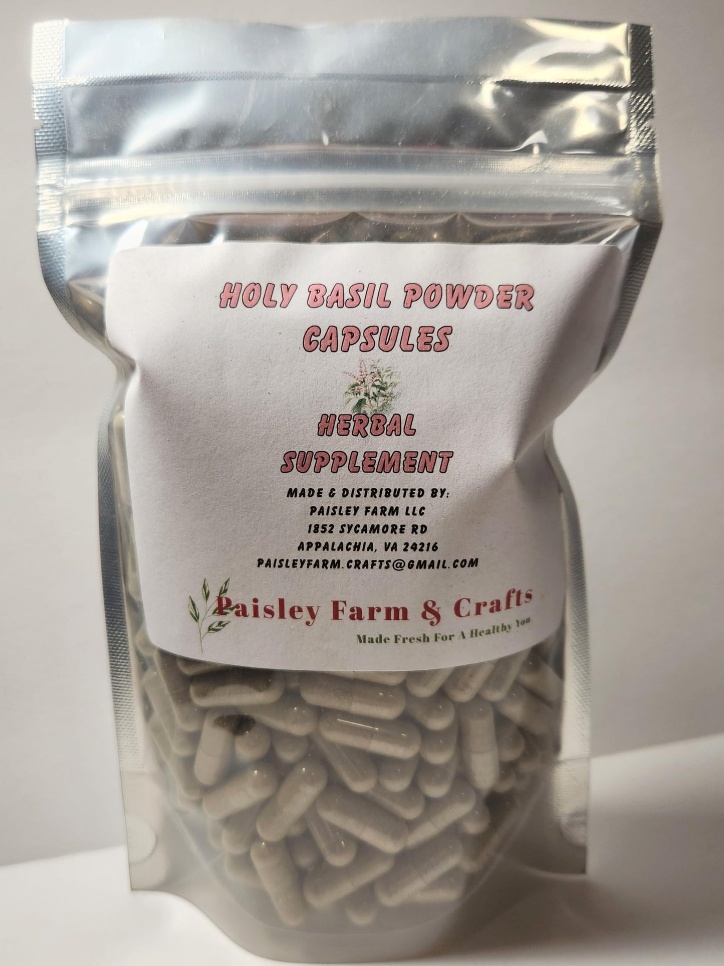 Paisley Farm & Crafts Holy Basil Capsules 300