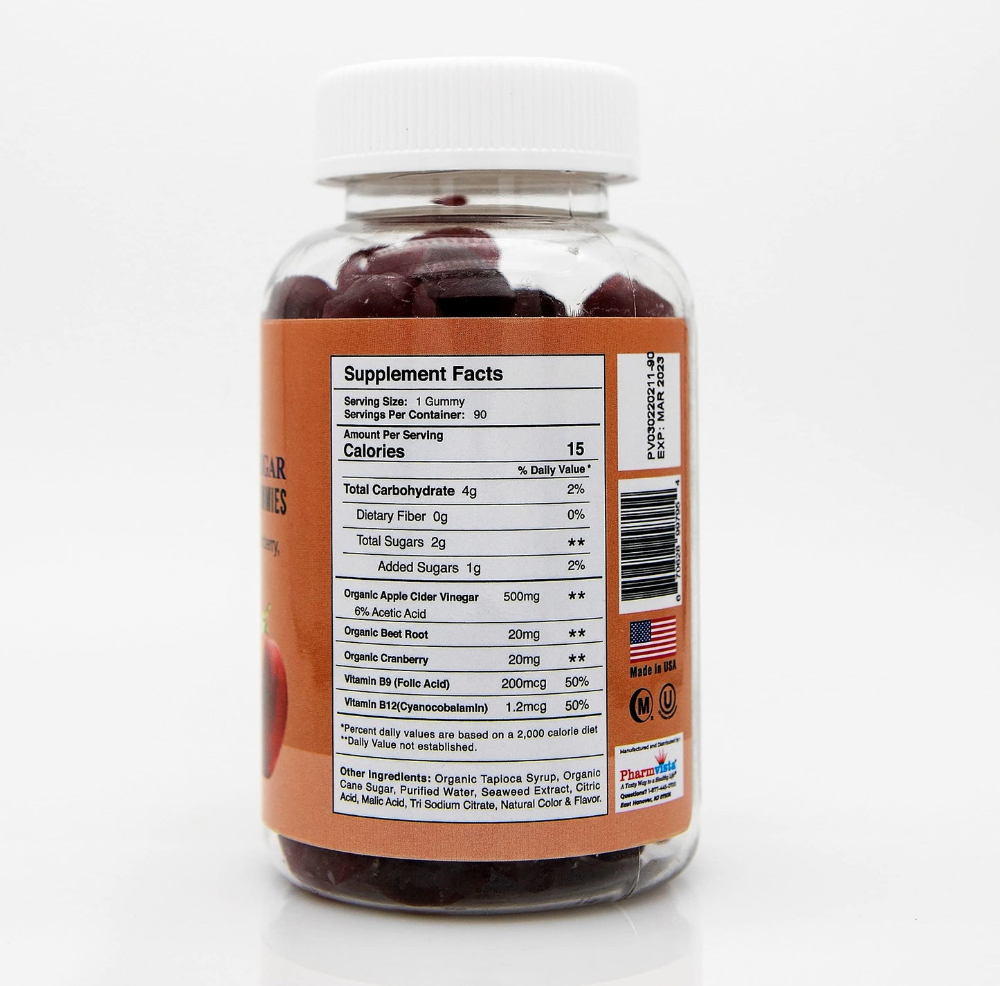 Pharmvista Apple Cider Vinegar Gummies 90