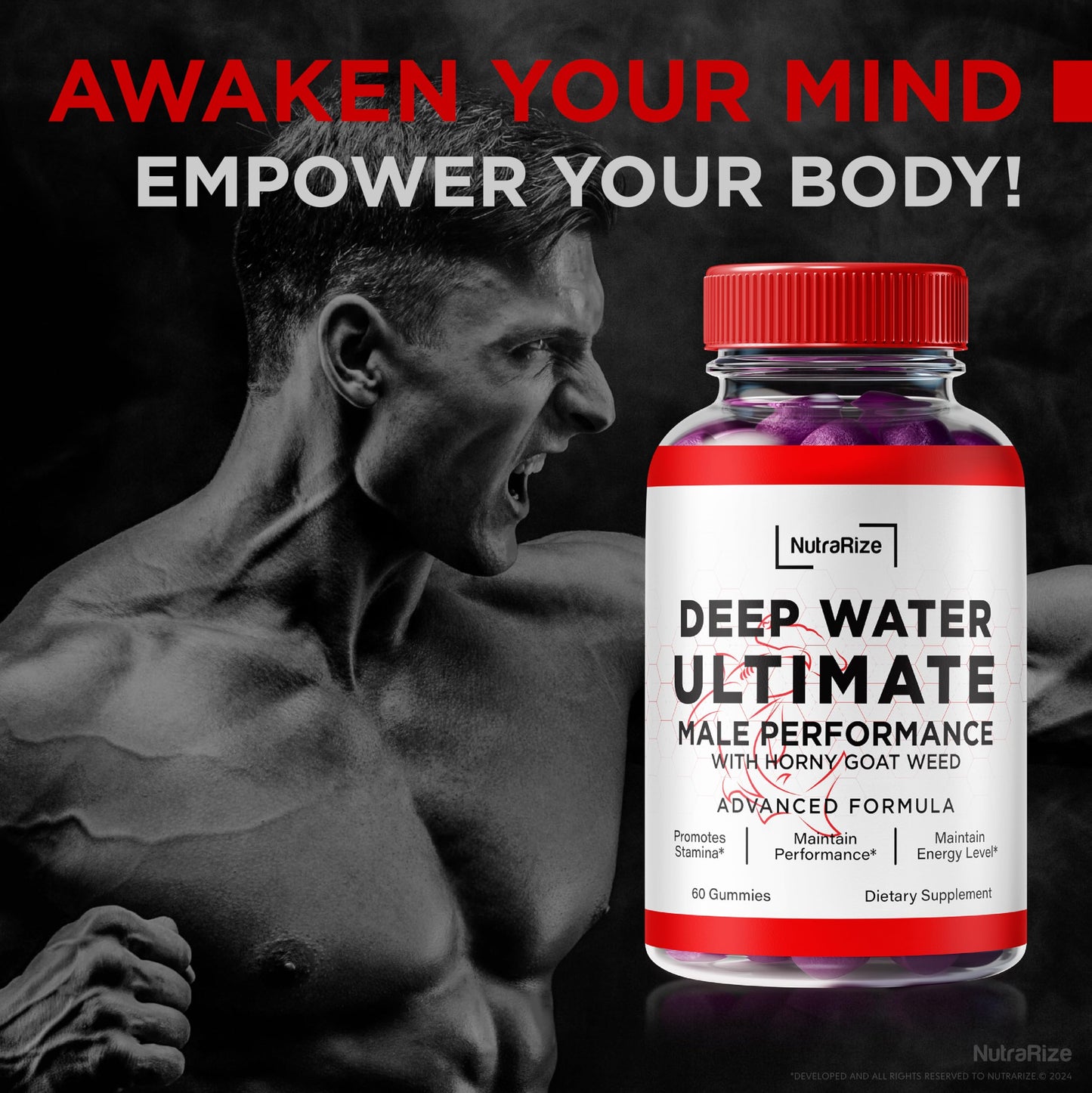 NutraRize Deep Water Ultimate Male Gummies 60 Count