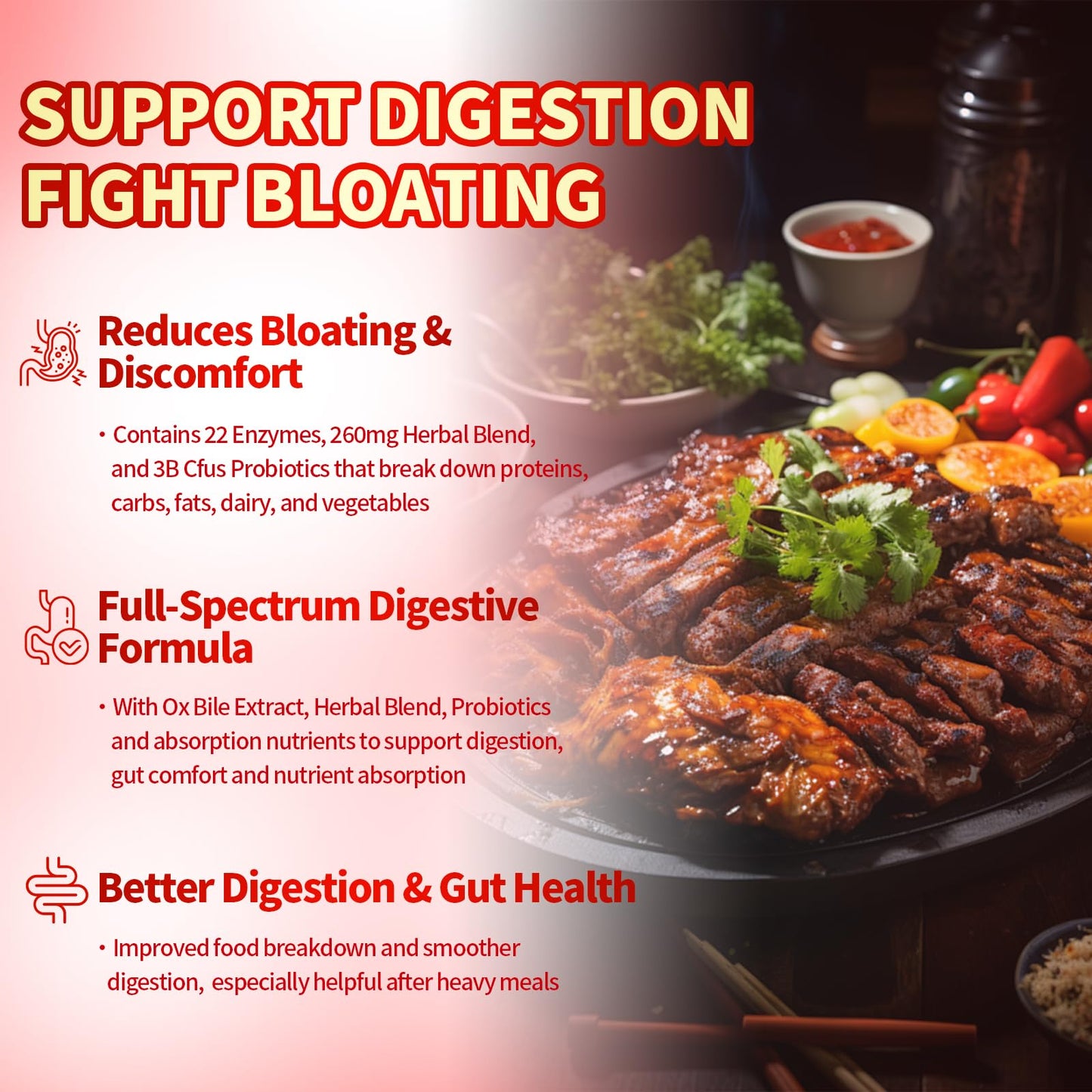 VivoNu Digestive Enzymes, 180 Capsules