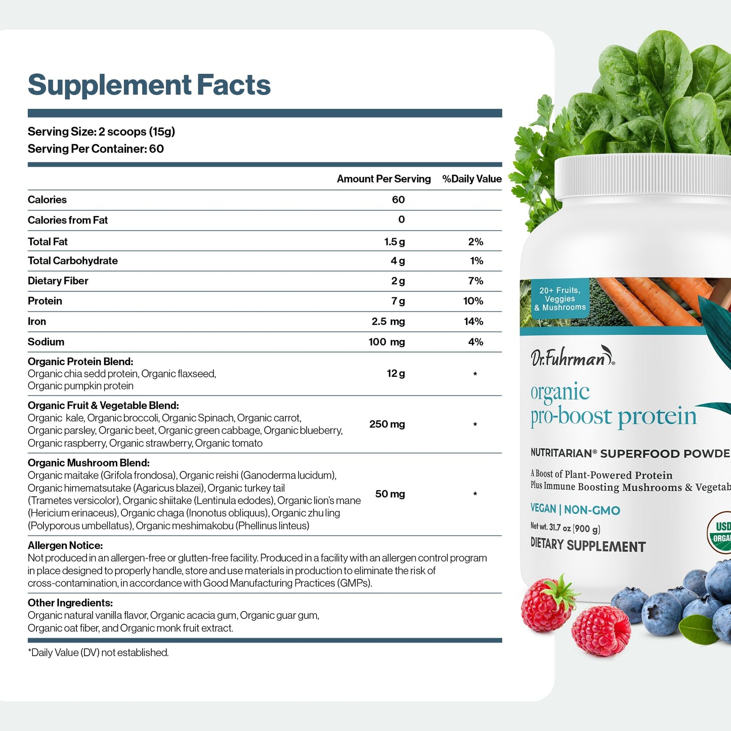 Dr. Fuhrman Pro-Boost Superfood Powder 60 Servings