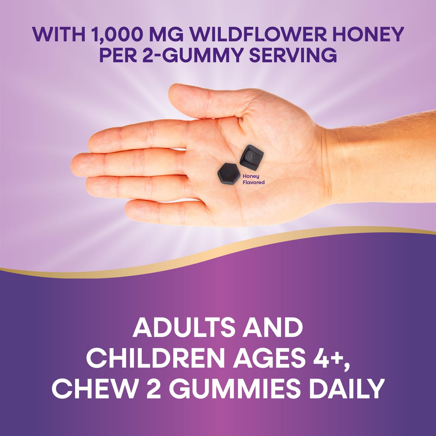 Nature's Way Sambucus Elderberry + Wildflower Honey Immune Gummy, 50 Gummies