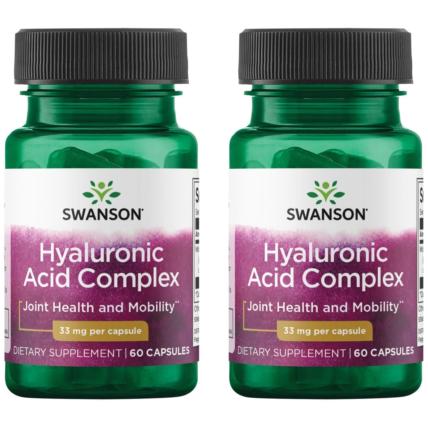 Swanson Hyaluronic Acid Complex 33 mg Capsules 120 Count