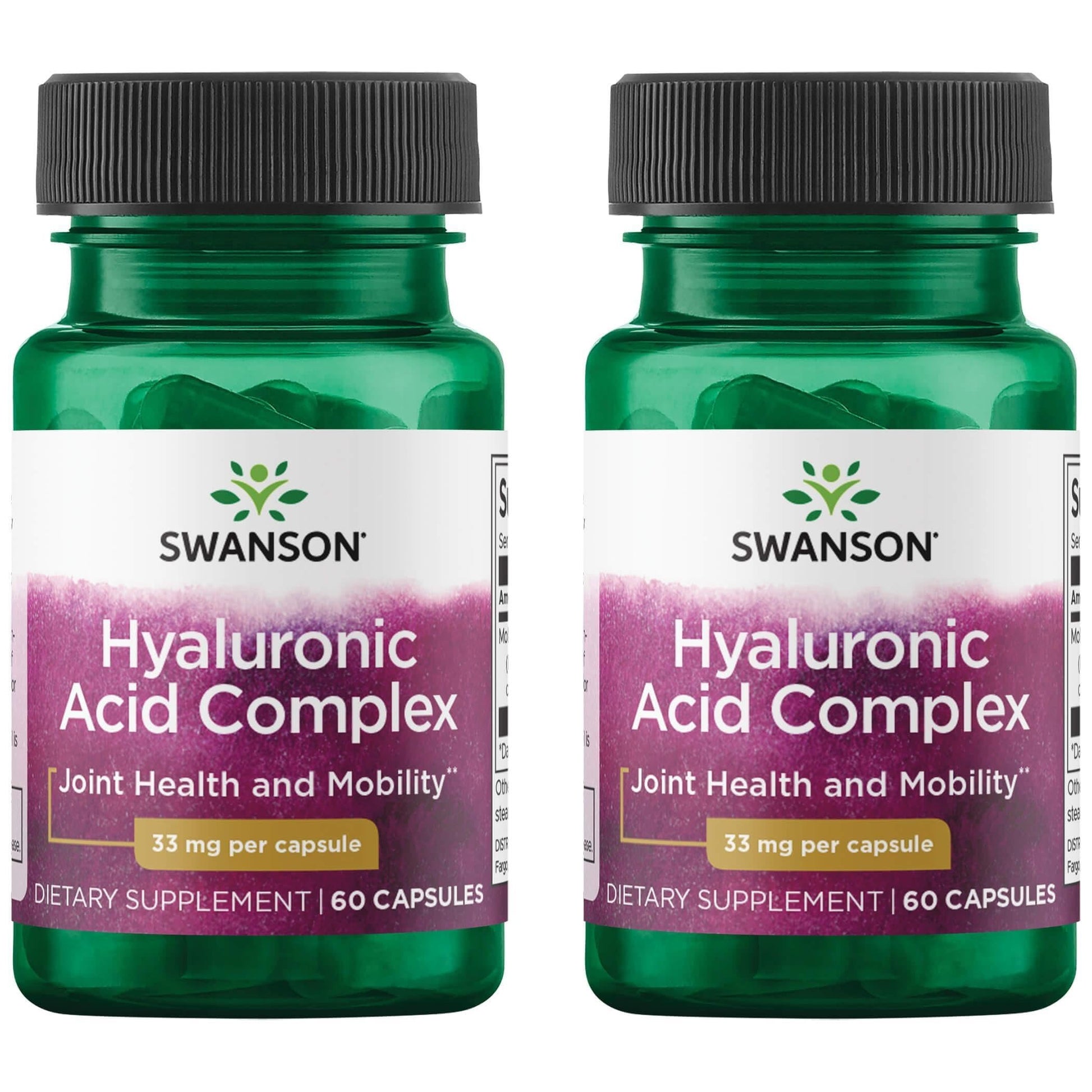Swanson Hyaluronic Acid Complex 33 mg Capsules 120 Count