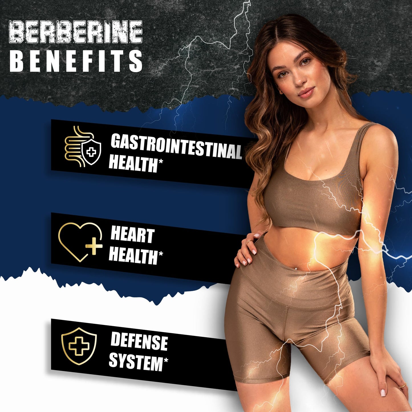 BMVINVOL 5-in-1 Berberine Supplement with Cinnamon, Gymnema Sylvestre, Bitter Melon & Black Pepper Capsules, 60 Count