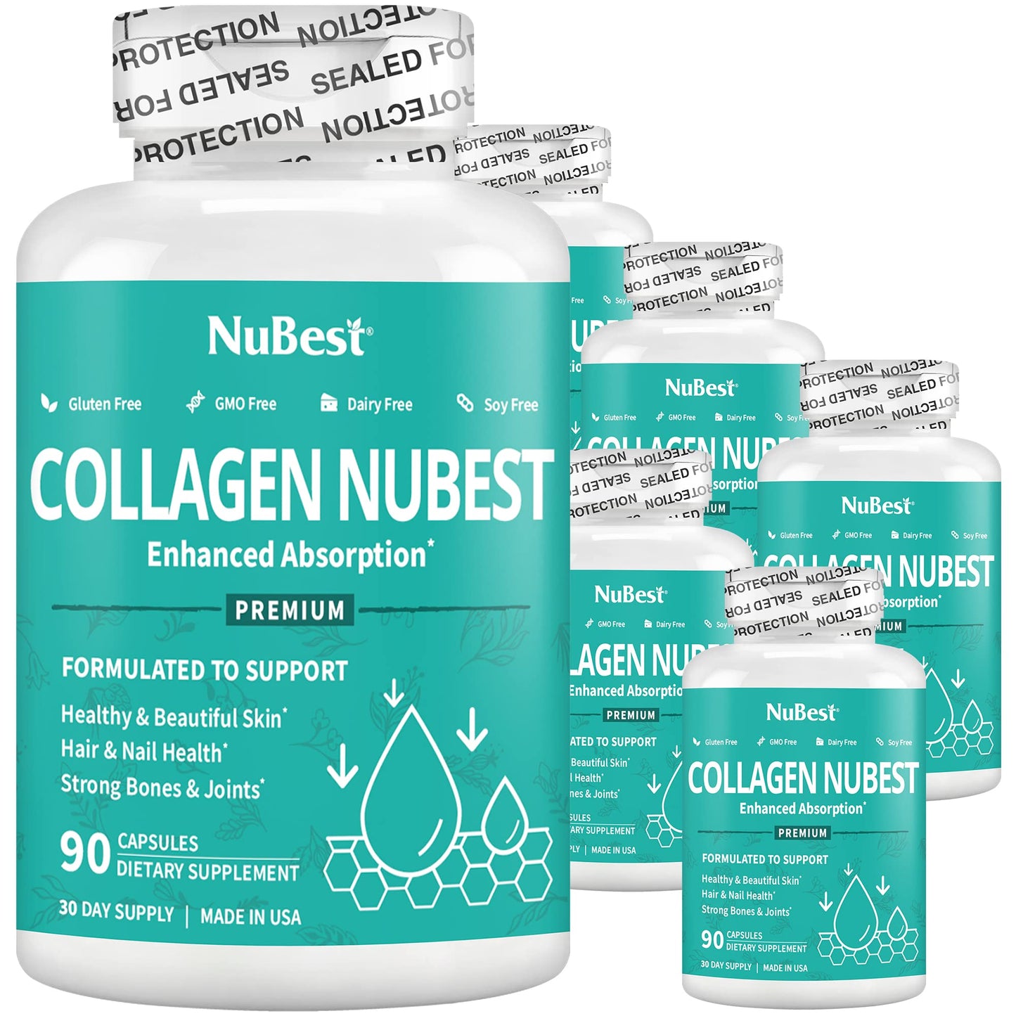 NuBest Collagen Peptides Capsules 540 Capsules