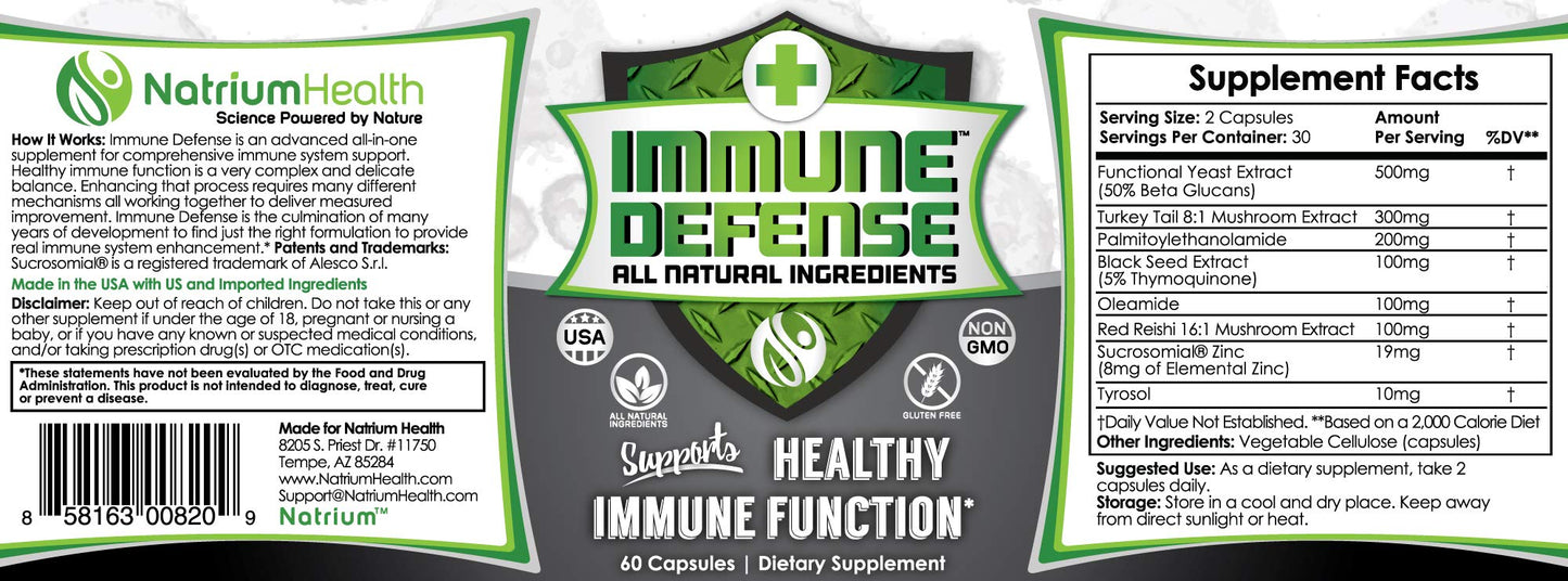 Natrium Health Immune Defense Capsule 60 Count