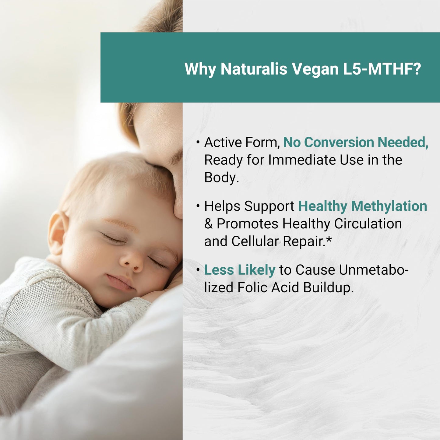 Naturalis Vegan L-5-MTHF 5mg (8300mcg DFE) 120 Softgels