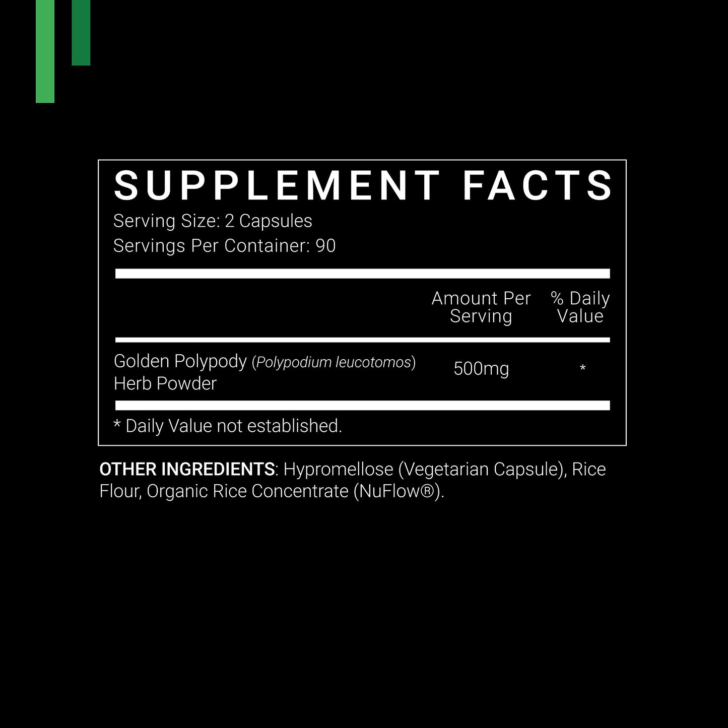 SYMNUTRITION Polypodium Leucotomos 500mg Capsules, 180