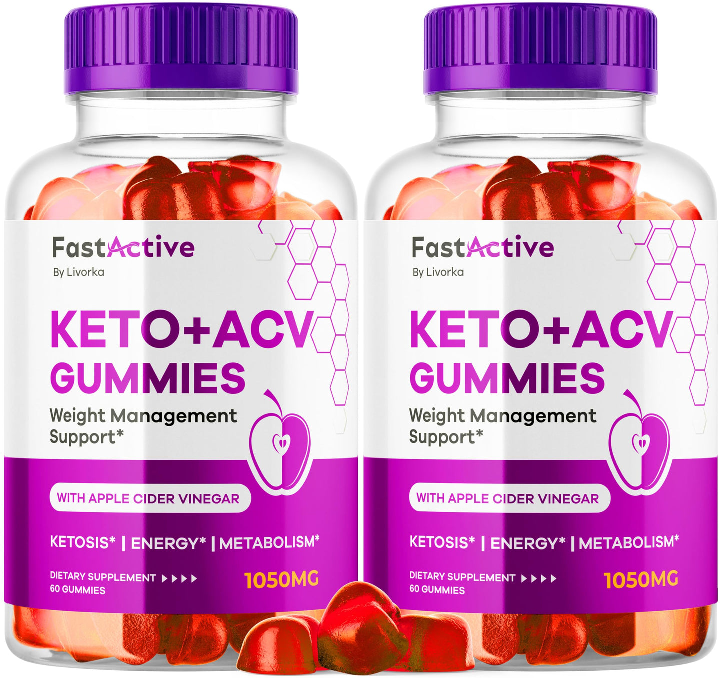 LIVORKA Fast Active Keto ACV Gummies, 120 Gummies