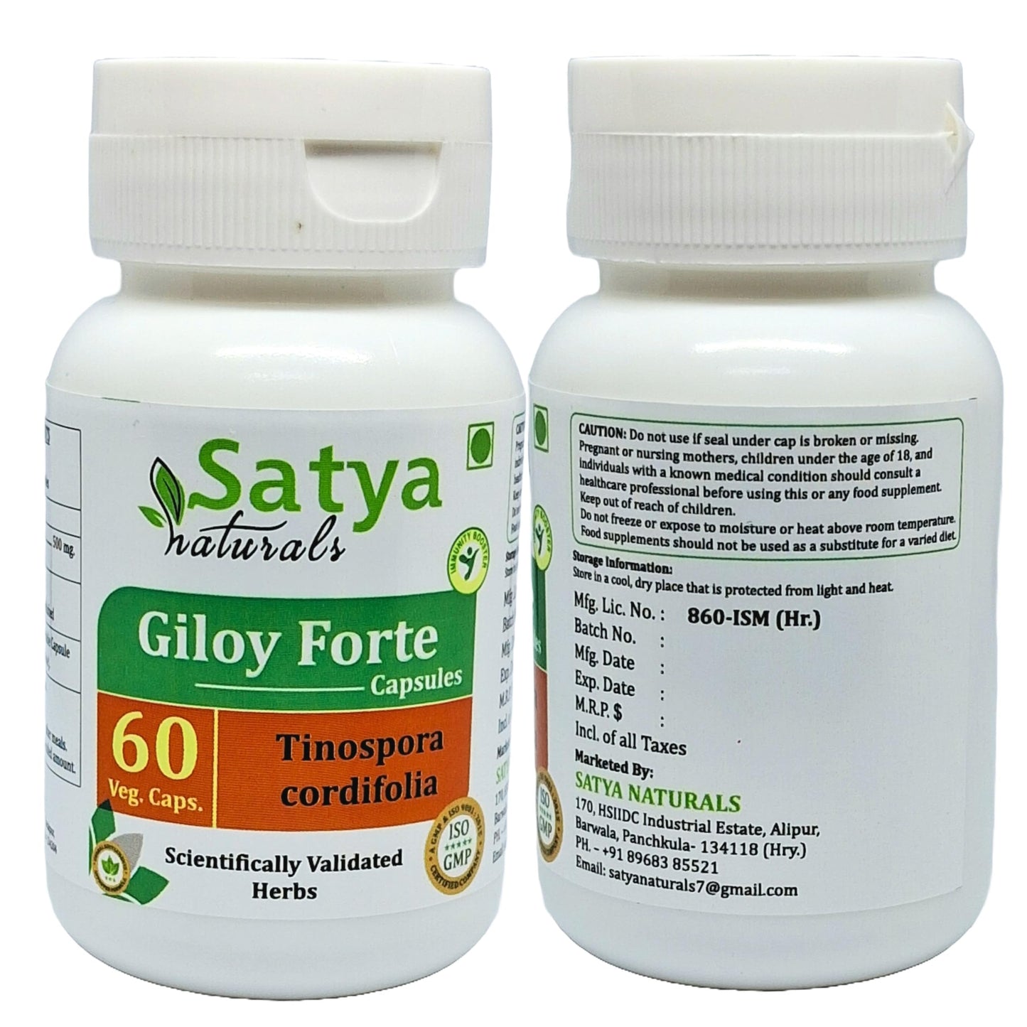Satya Naturals Giloy Forte Capsule 500 mg, 120 Capsules