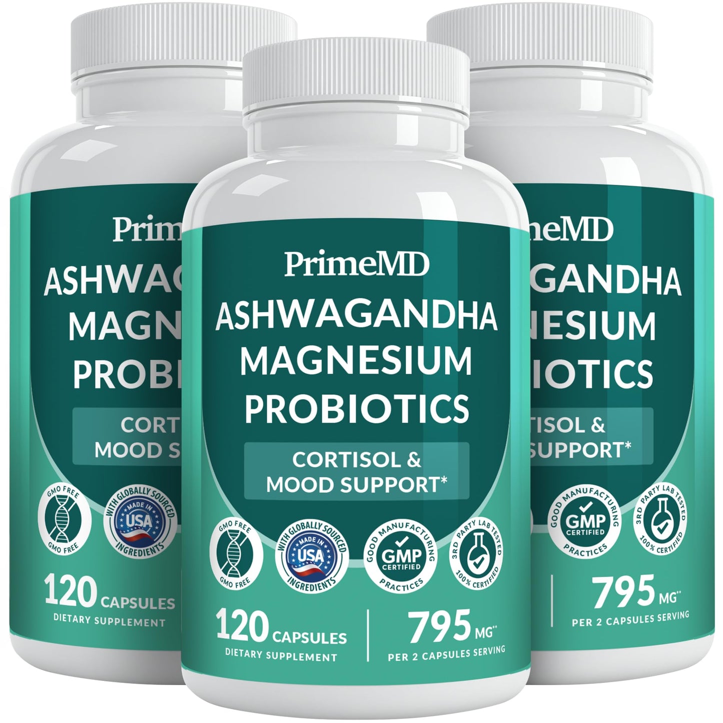 PrimeMD 5-in-1 Cortisol Support Supplement Capsule, 360 Capsules