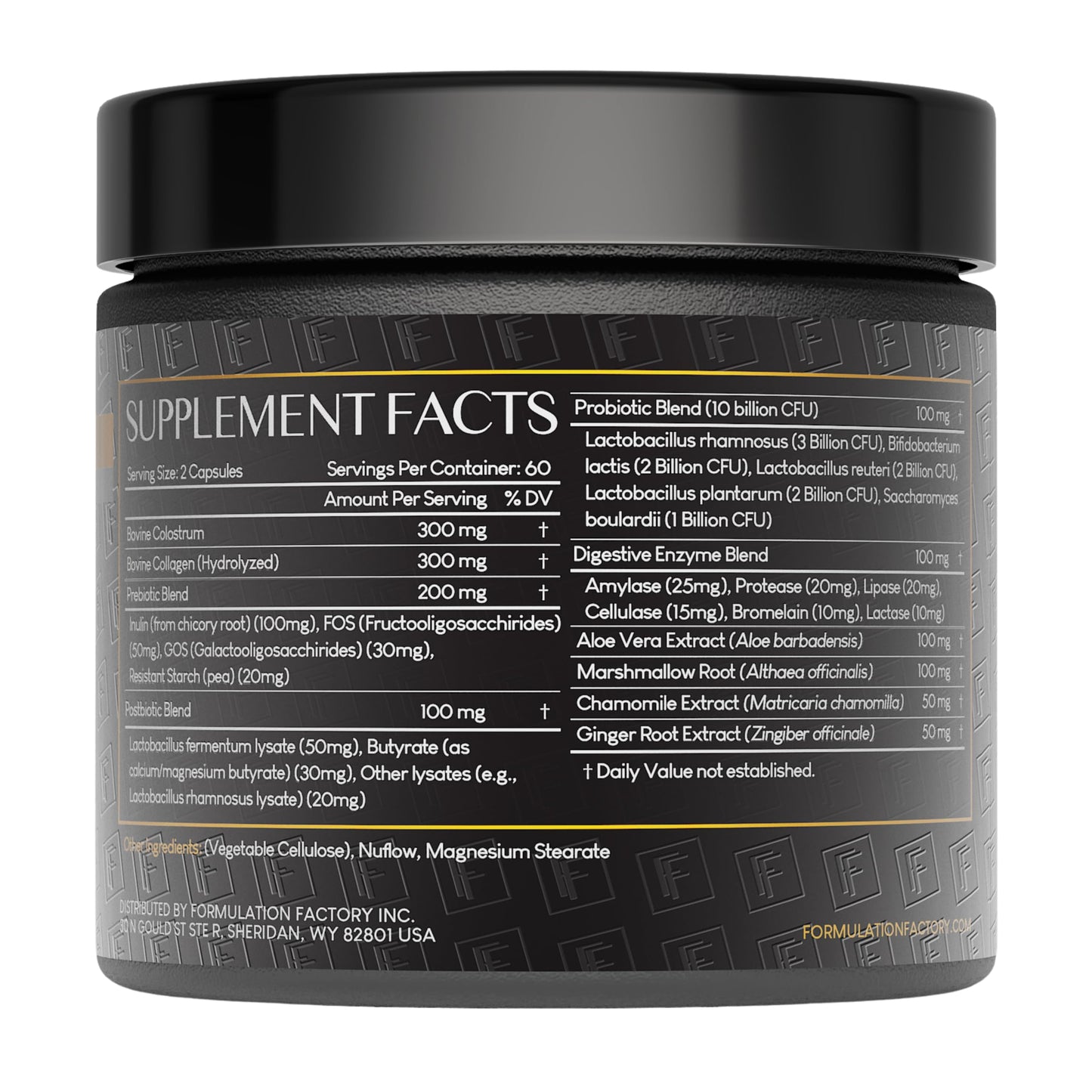 Formulation Factory Gut Intellect 10-in-1 Microbiome Supplement Capsule 360 Capsules