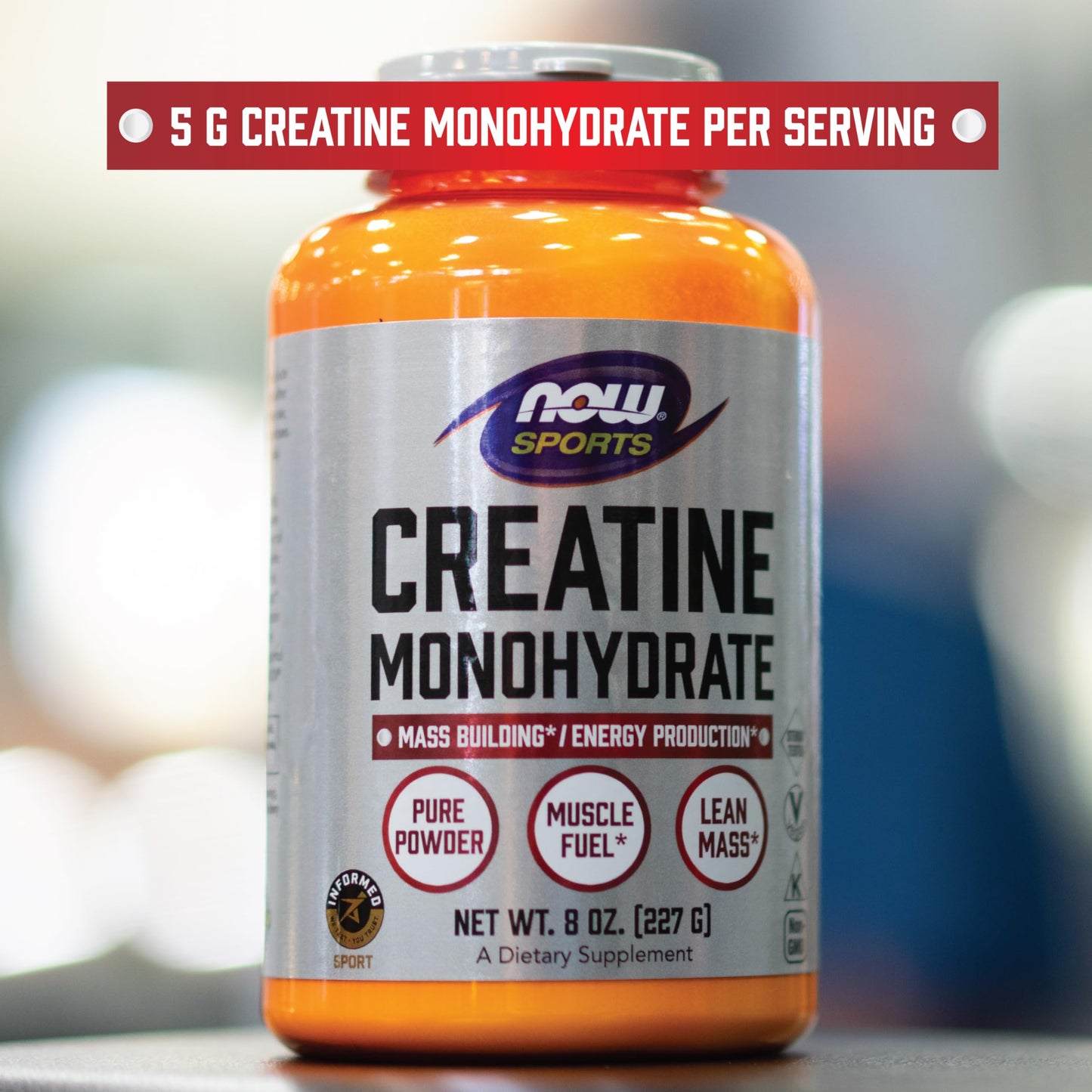 NOW Foods Creatine Monohydrate Powder, 35.2 oz