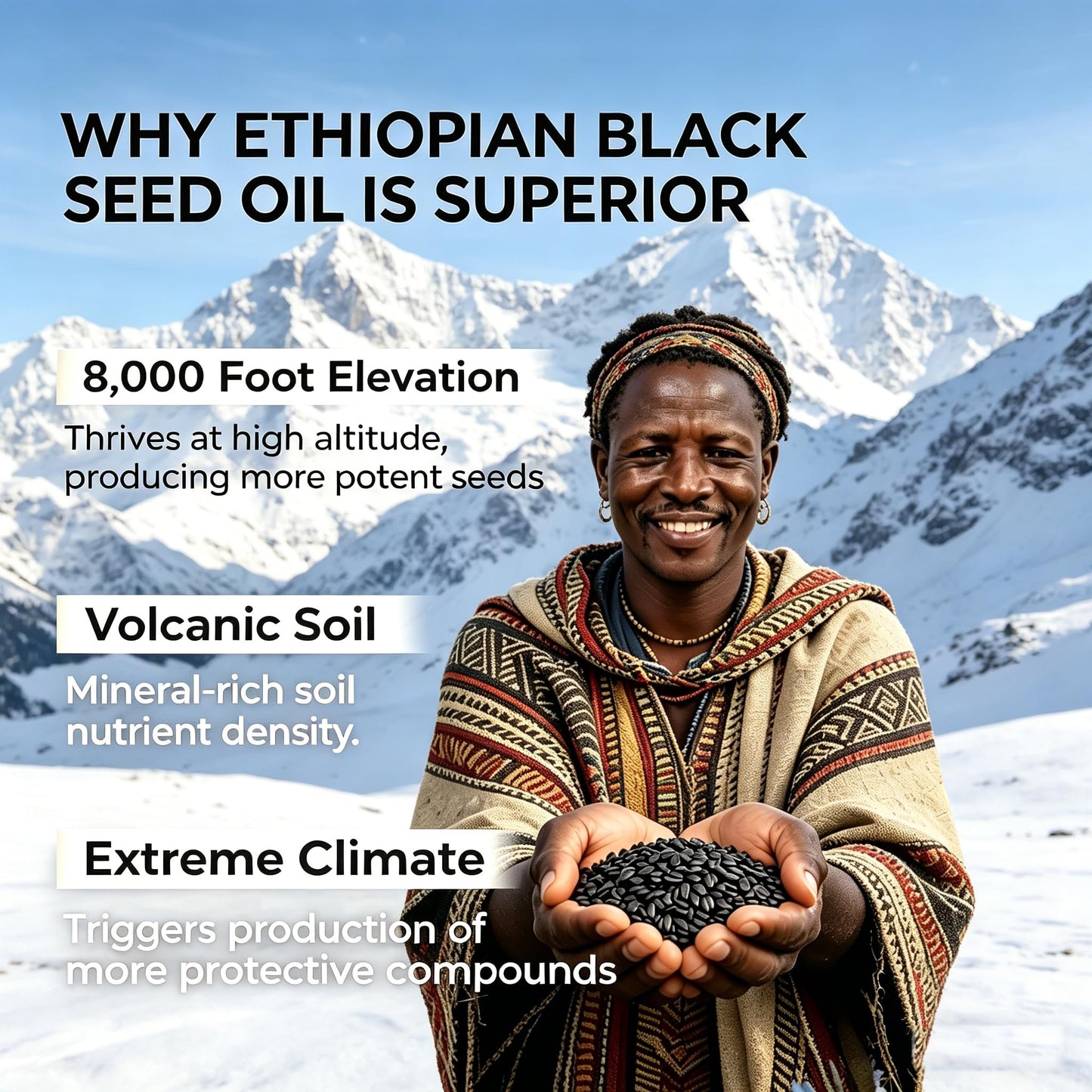 SERSANVE Ethiopian Black Seed Oil Softgels 60 Count