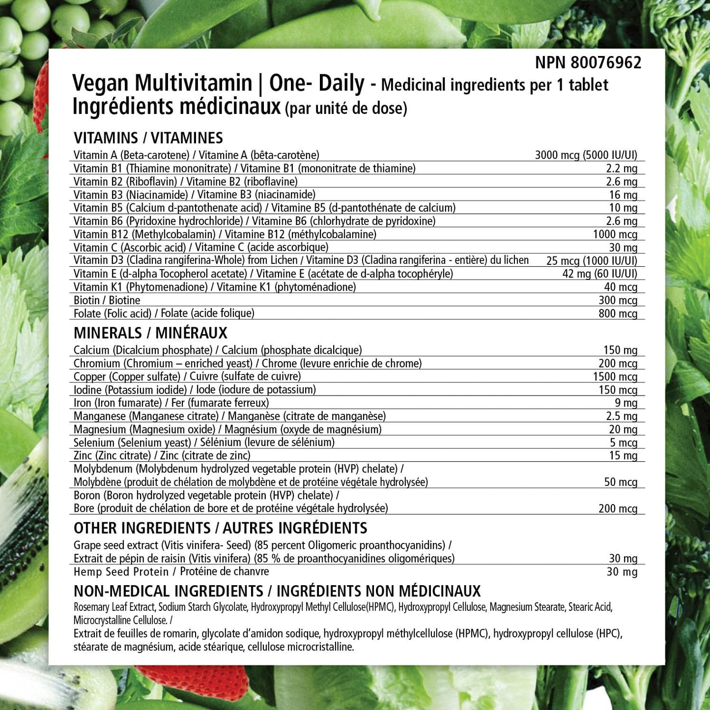 VEGANLY Vitamins Vegan Multivitamin One-Daily Nutrition Support for Vegans & Vegetarians, 90 Tablets