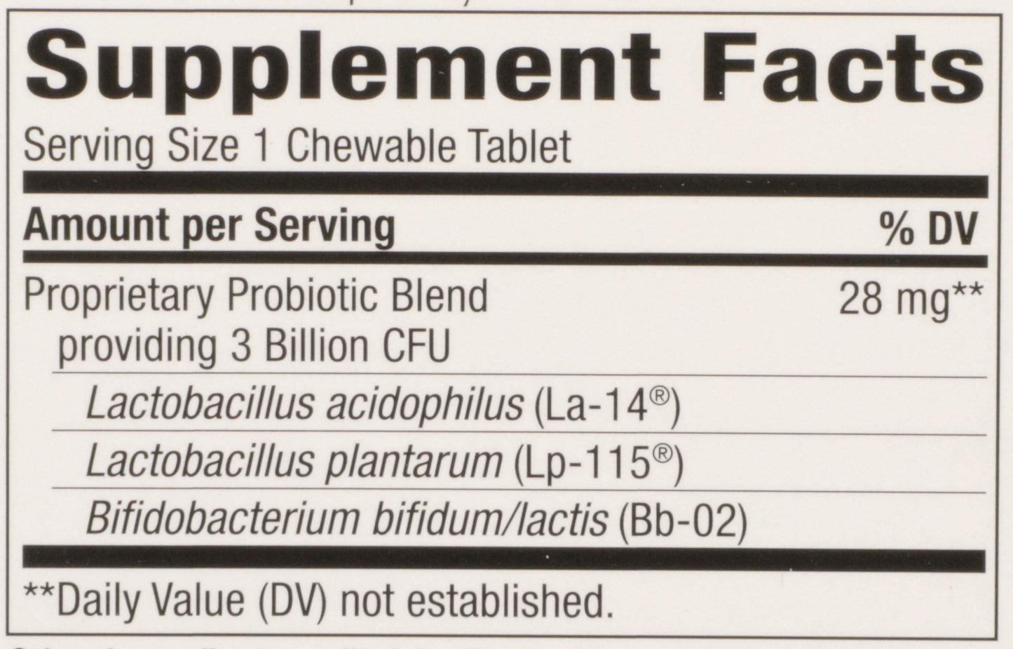 Nature's Way Primadophilus Kids Probiotic Chewables 30 Count