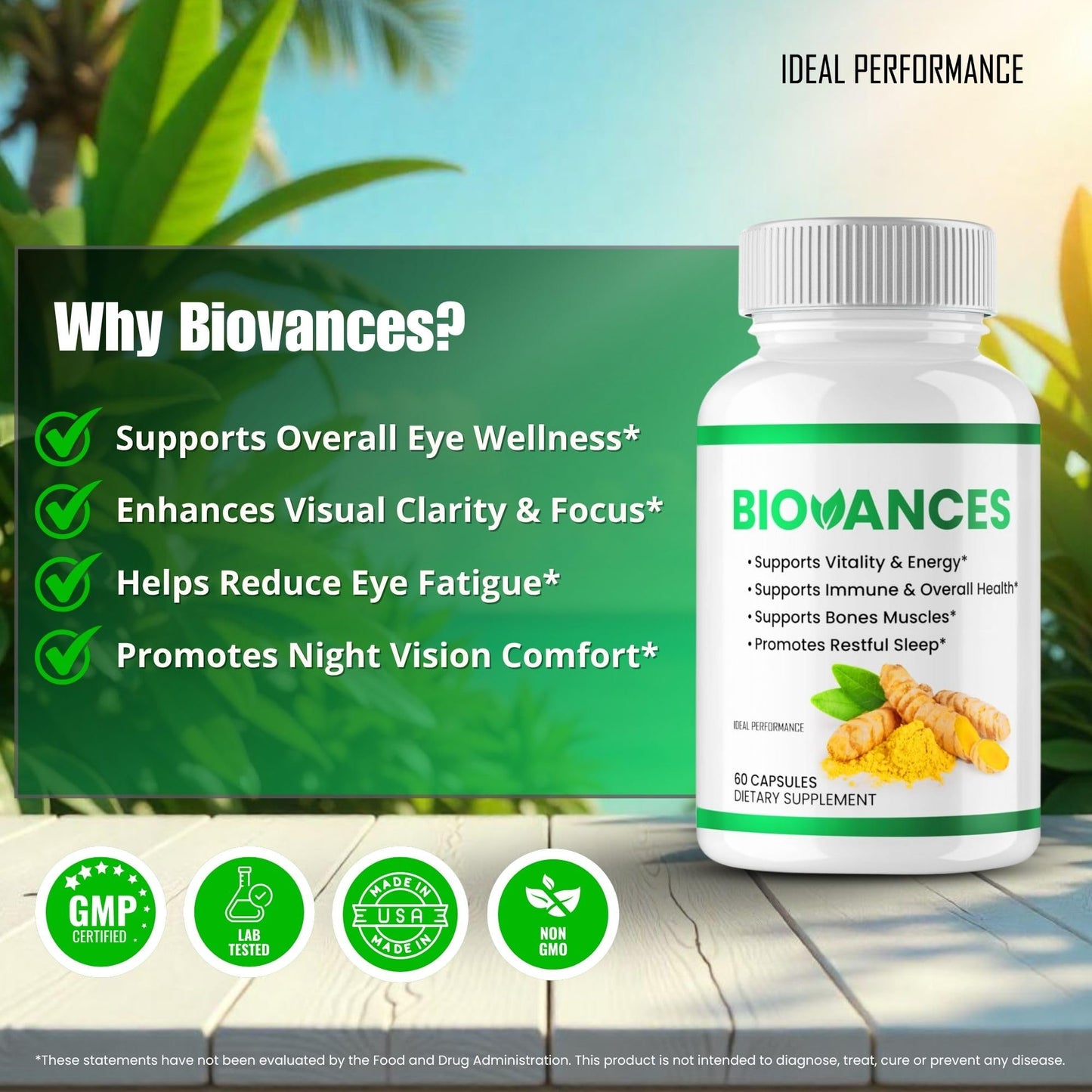 IDEAL PERFORMANCE Biovances Capsules, 180 Count
