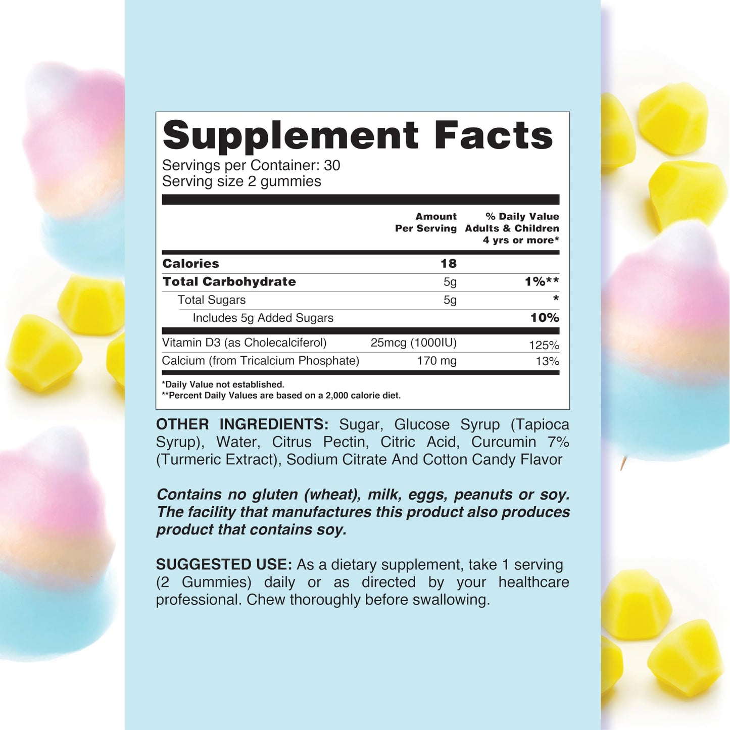 LIVS Calcium & Vitamin D3 Gummies 120 Count