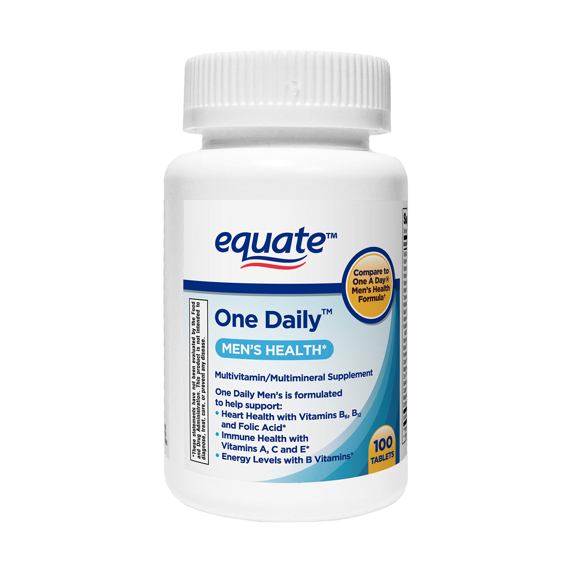 Equate One Daily Multivitamin Men's Health Formula Tablets 100