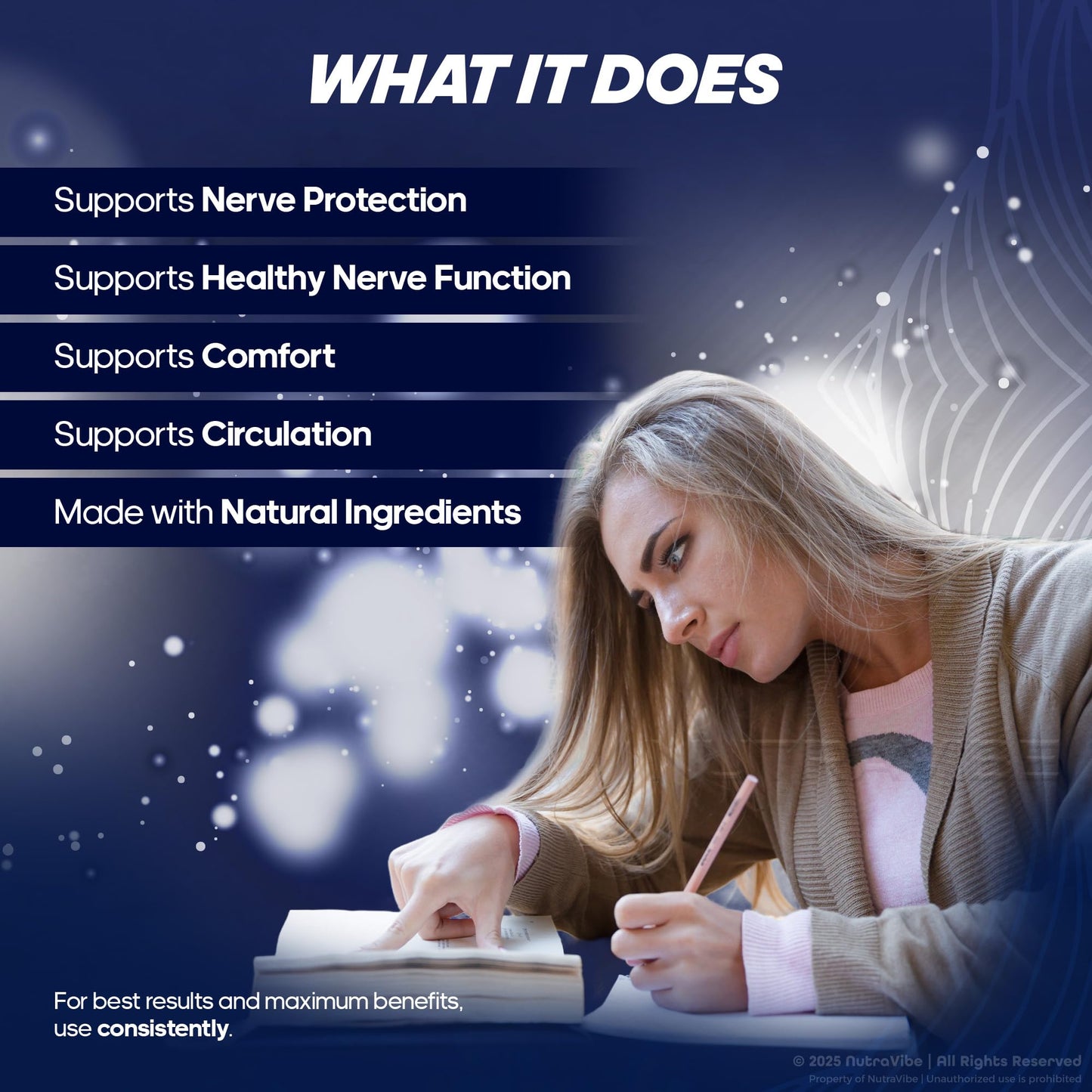 NutraVibe NervaEase Capsules 120 Capsules