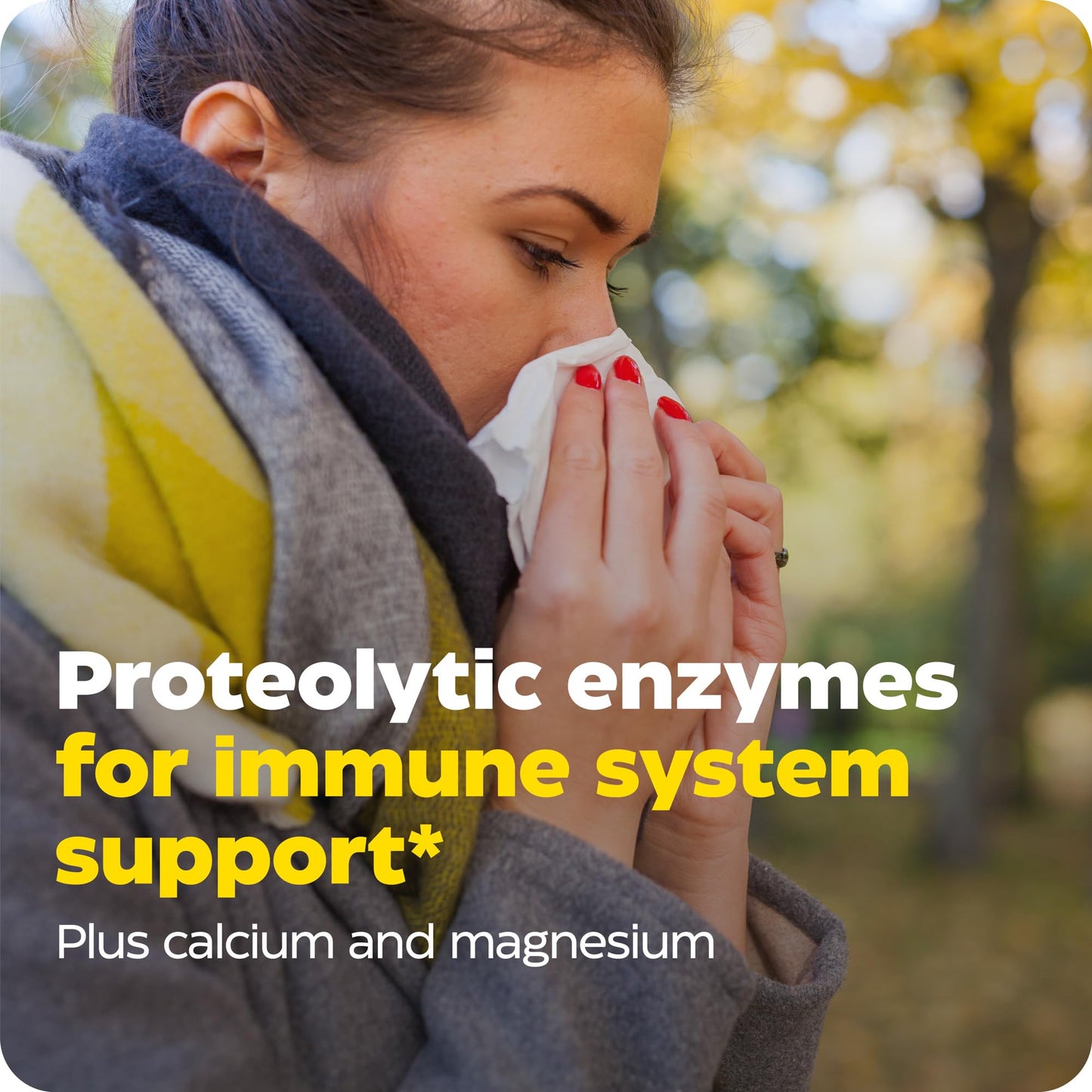 Enzymedica Immune Defense Extra Strength Proteolytic Enzymes for 2X Immune & Respiratory Support Capsules 90 Count