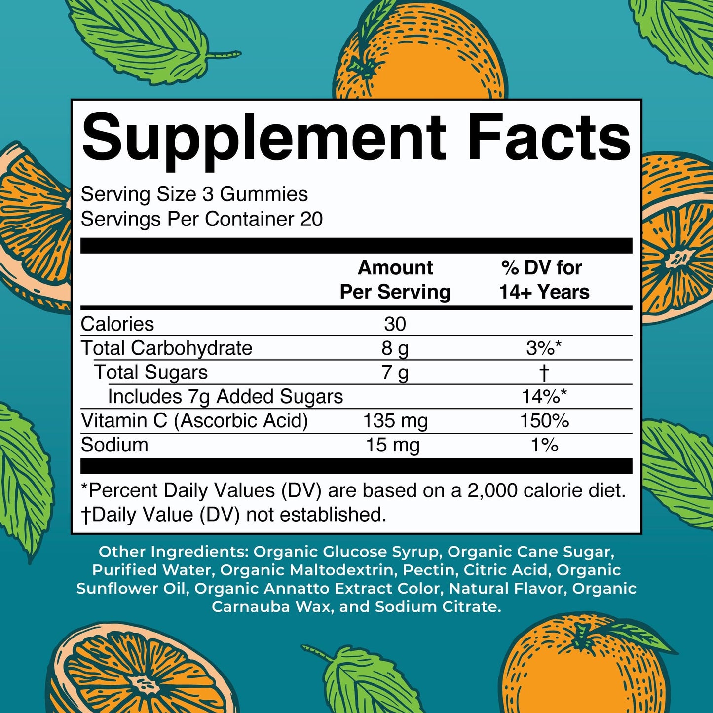 MARYRUTH'S Adult Vitamin C Gummies Gummy 60 Count
