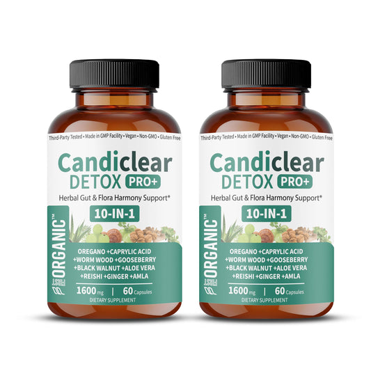 FIRSTORGANIC Candiclear Detox Pro+ Capsules 120 Count