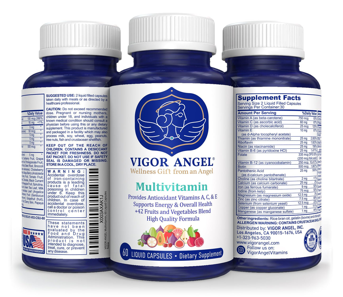 VIGOR ANGEL Multivitamin 60 Capsules