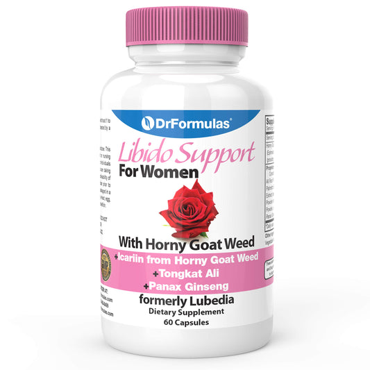 DrFormulas Libido Support for Women with Horny Goat Weed Extract with Maca, Epimedium and Icariin Capsule, 60 Count